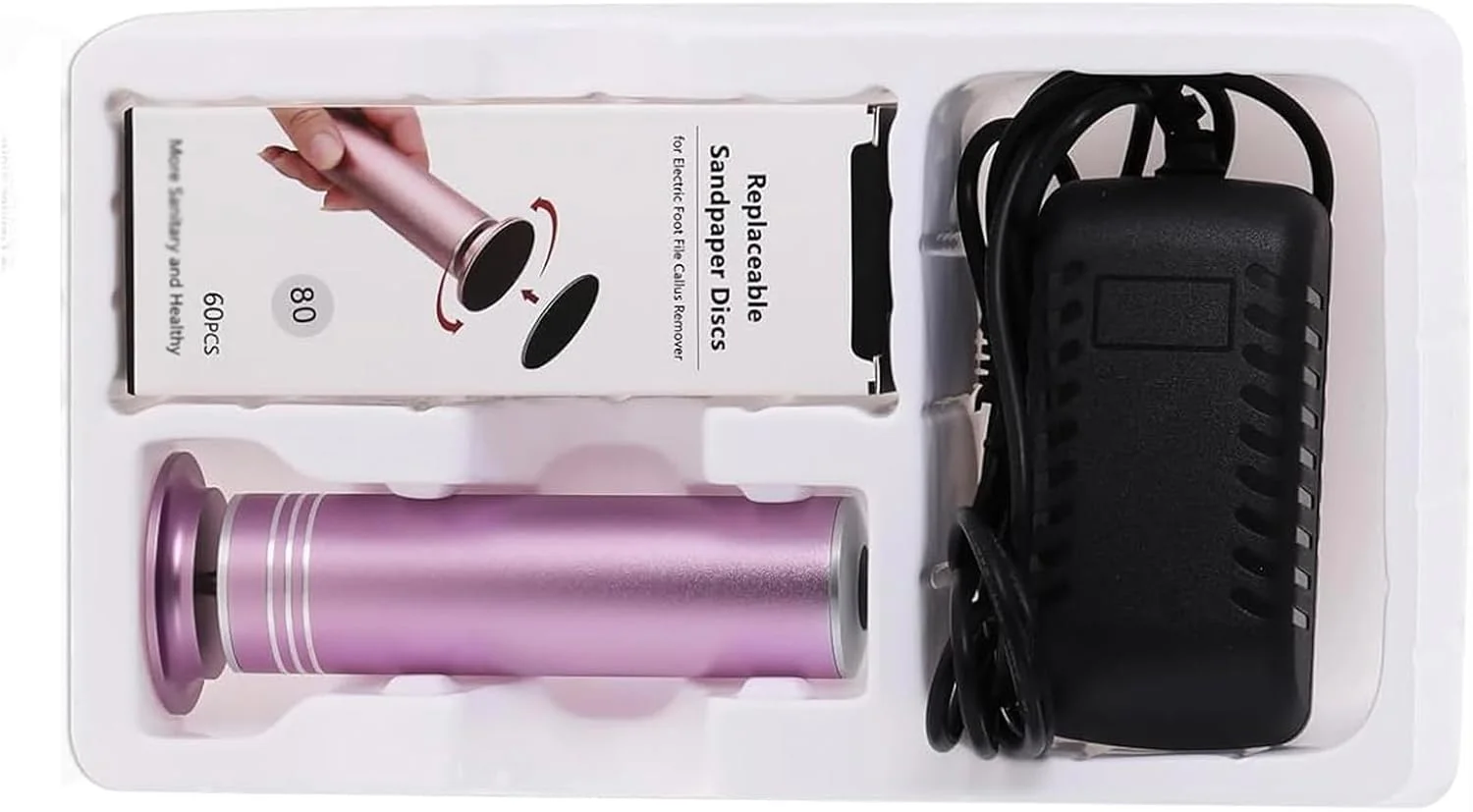 ابزار سمباده برقی پوست، از بین برنده پینه پا، سوهان پدیکور پا برای پوست خشک و مرده، ابزار مراقبت از پا با دیسک سنگ زنی، سرعت قابل تنظیم، 60 عدد دیسک سمباده ابزار سمباده برقی پوست، از بین برنده پینه پا، سوهان پدیکور پا برای پوست خشک و مرده، ابزار مراقبت از پا با دیسک سنگ زنی، سرعت قابل تنظیم، 60 عدد دیسک سمباده