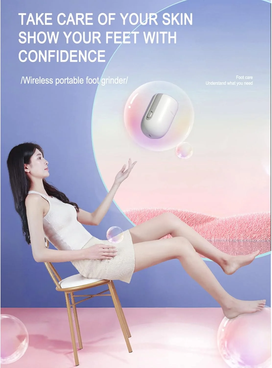 سوهان برقی ناخن، سوهان برقی پا Irovami، از بین برنده پینه و پوست مرده پا، ابزار پدیکور اتوماتیک با 2 سری سنگ زنی آلیاژی Type-C