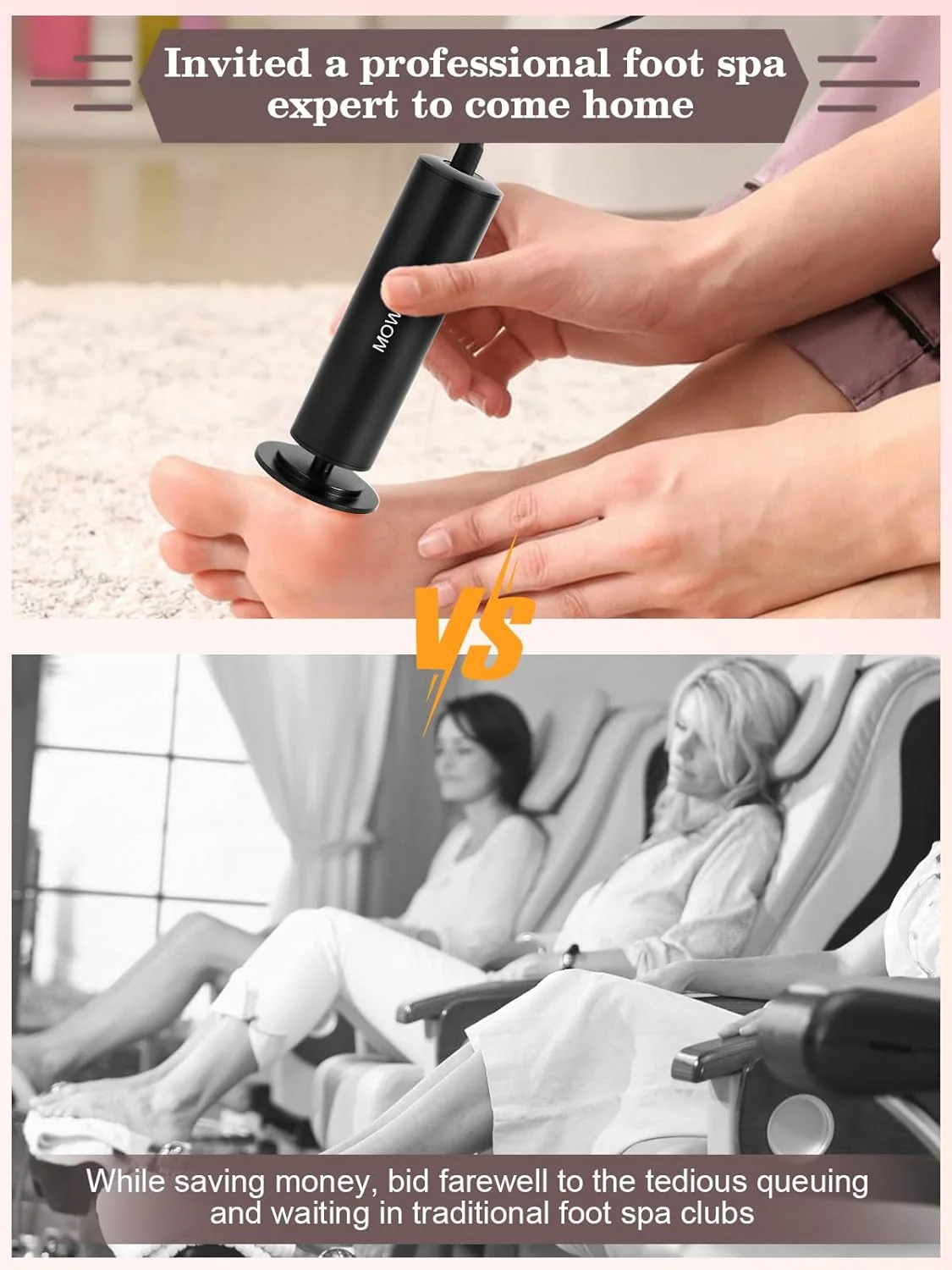 سوهان برقی پا MOWLIE، ابزار مراقبت از پا برقی با کنترل کننده سرعت و 60 عدد دیسک سمباده جایگزین برای از بین بردن پینه، پوست خشک و ترک خورده (مشکی) سوهان برقی پا MOWLIE، ابزار مراقبت از پا برقی با کنترل کننده سرعت و 60 عدد دیسک سمباده جایگزین برای از بین بردن پینه، پوست خشک و ترک خورده (مشکی)