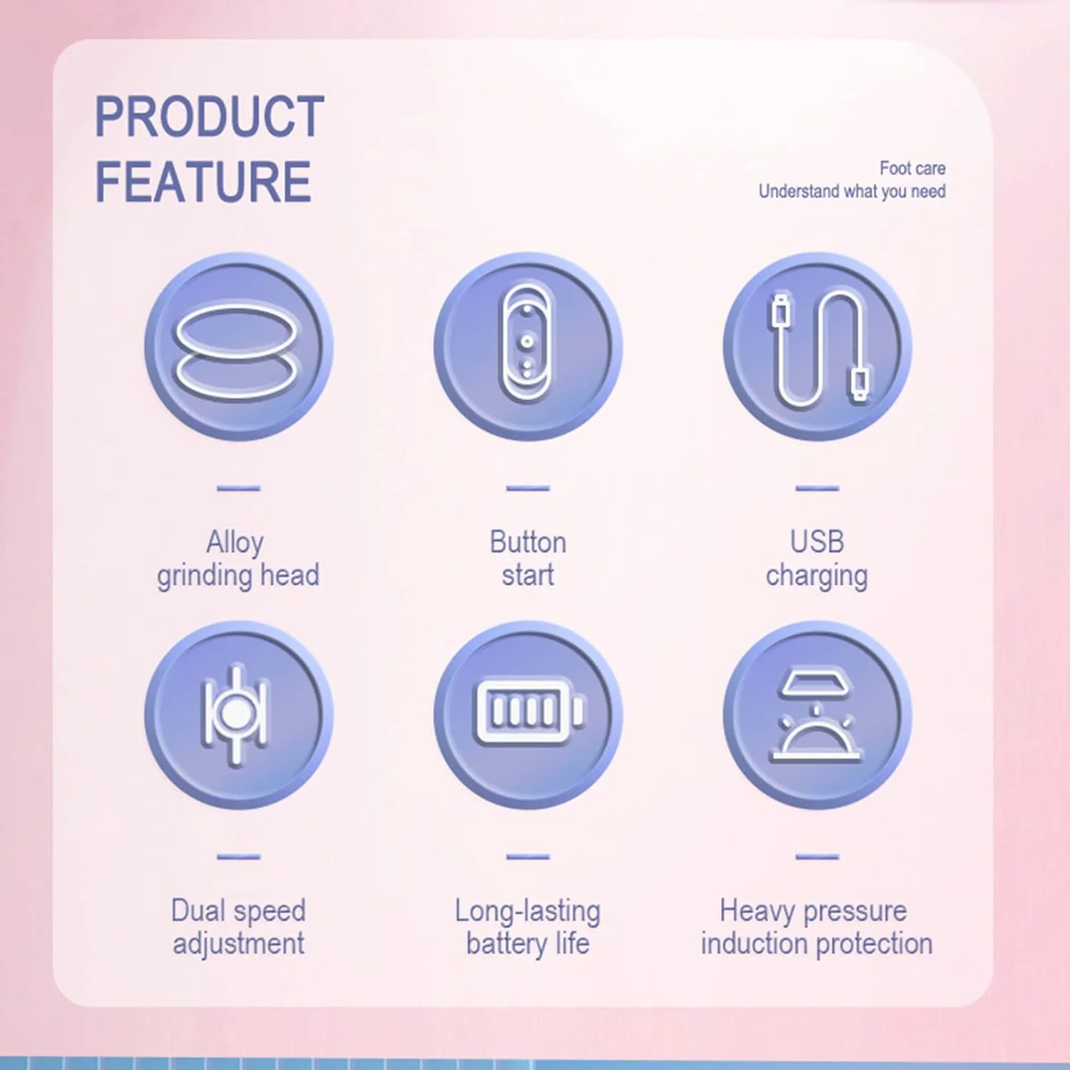 سوهان برقی ناخن، سوهان برقی پا Irovami، از بین برنده پینه و پوست مرده پا، ابزار پدیکور اتوماتیک با 2 سری سنگ زنی آلیاژی Type-C