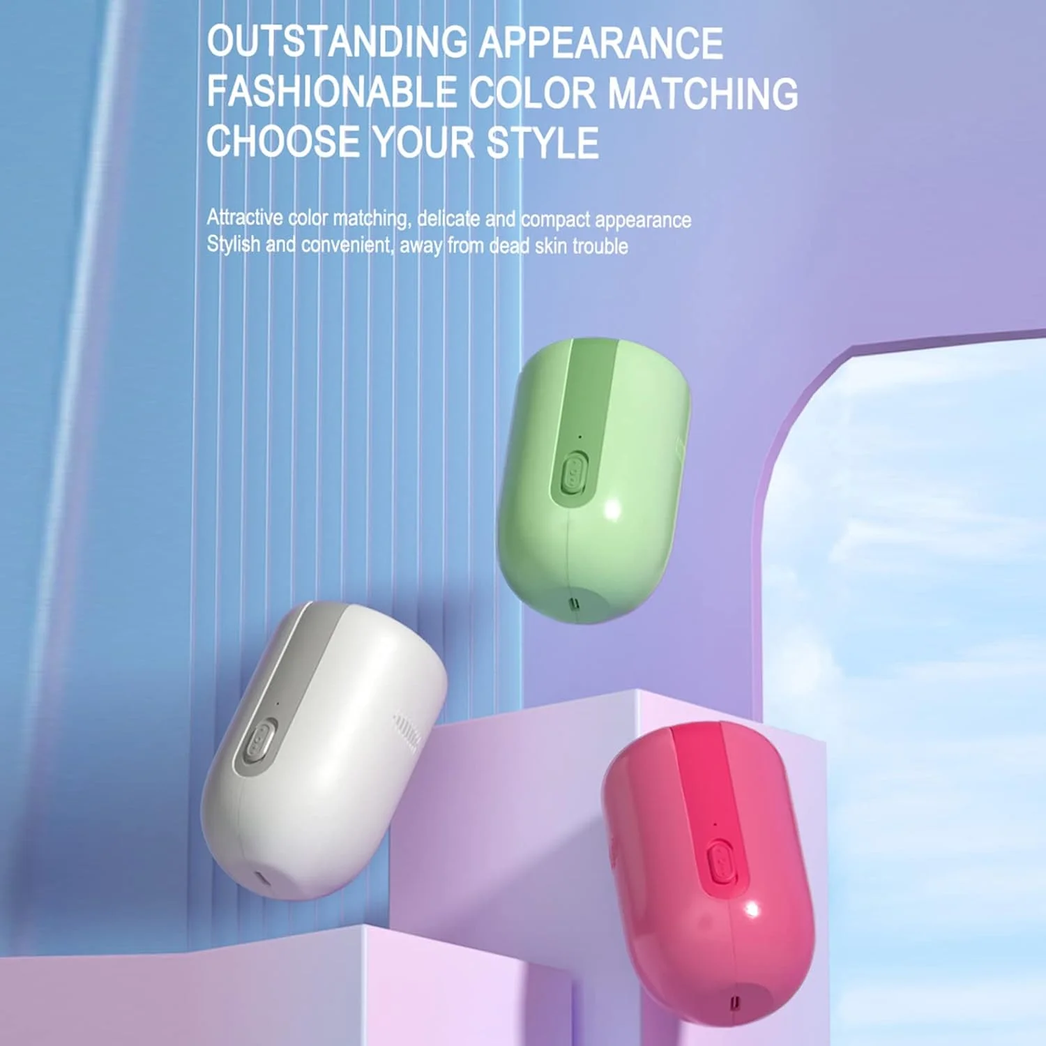 سوهان برقی ناخن، سوهان برقی پا Irovami، از بین برنده پینه و پوست مرده پا، ابزار پدیکور اتوماتیک با 2 سری سنگ زنی آلیاژی Type-C