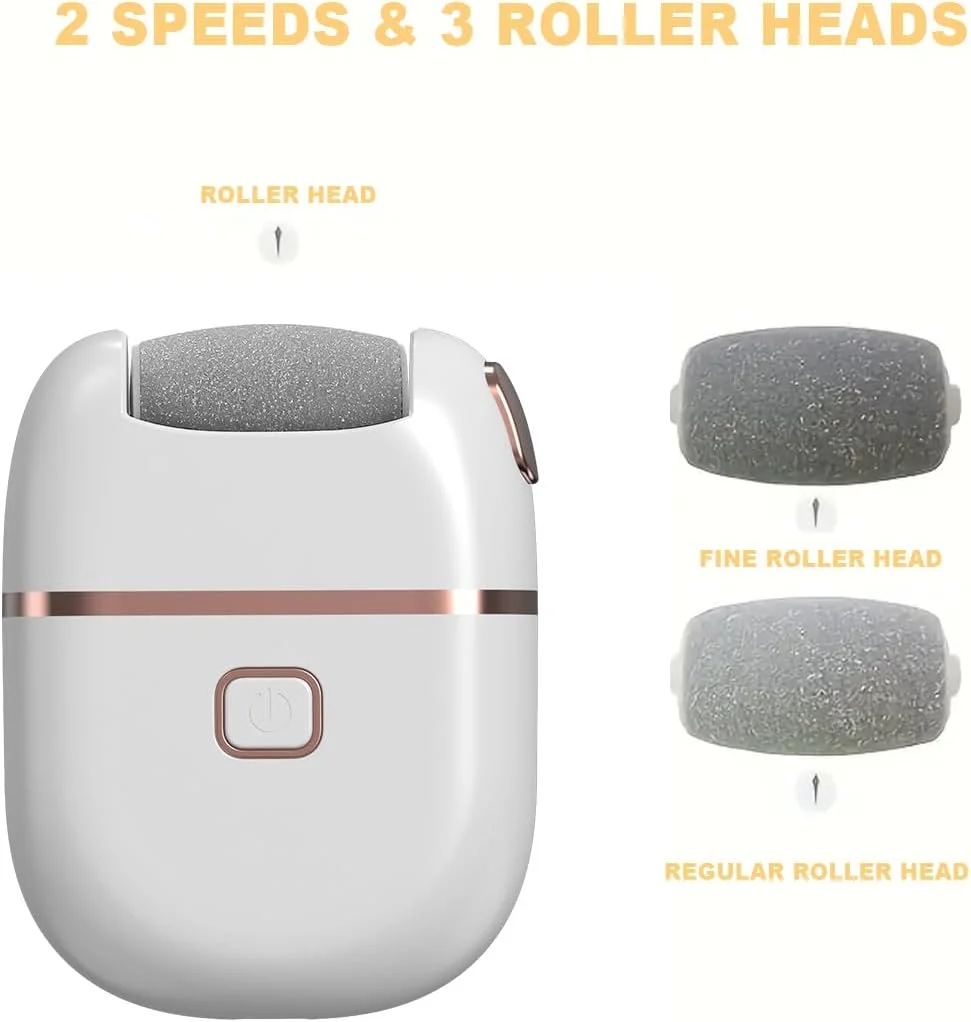 سوهان برقی پا، از بین برنده پینه پا با 3 سری سنگ زنی قابل تعویض، ابزار پدیکور شارژی، از بین برنده پینه برای پوست های خشک، ترک خورده و سخت پا سوهان برقی پا، از بین برنده پینه پا با 3 سری سنگ زنی قابل تعویض، ابزار پدیکور شارژی، از بین برنده پینه برای پوست های خشک، ترک خورده و سخت پا