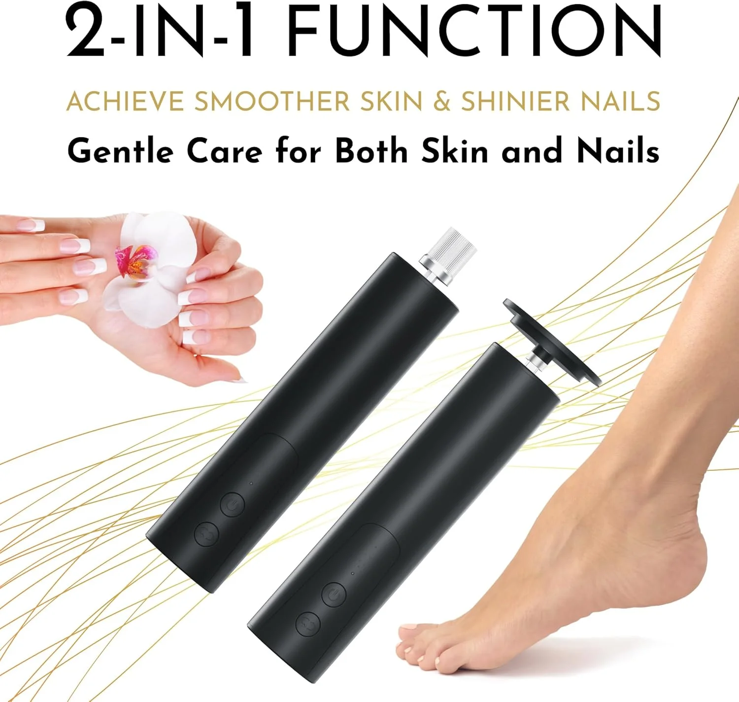 سوهان برقی پا از بین برنده پینه - ابزار سوهان بافر سنباده پا ترک خورده و پینه بسته قابل شارژ - سرعت قابل تنظیم، سنگین، اسکرابر و آسیاب پوست خشک و مرده پاشنه پا، دریل ریش تراش پدیکور سوهان برقی پا از بین برنده پینه - ابزار سوهان بافر سنباده پا ترک خورده و پینه بسته قابل شارژ - سرعت قابل تنظیم، سنگین، اسکرابر و آسیاب پوست خشک و مرده پاشنه پا، دریل ریش تراش پدیکور