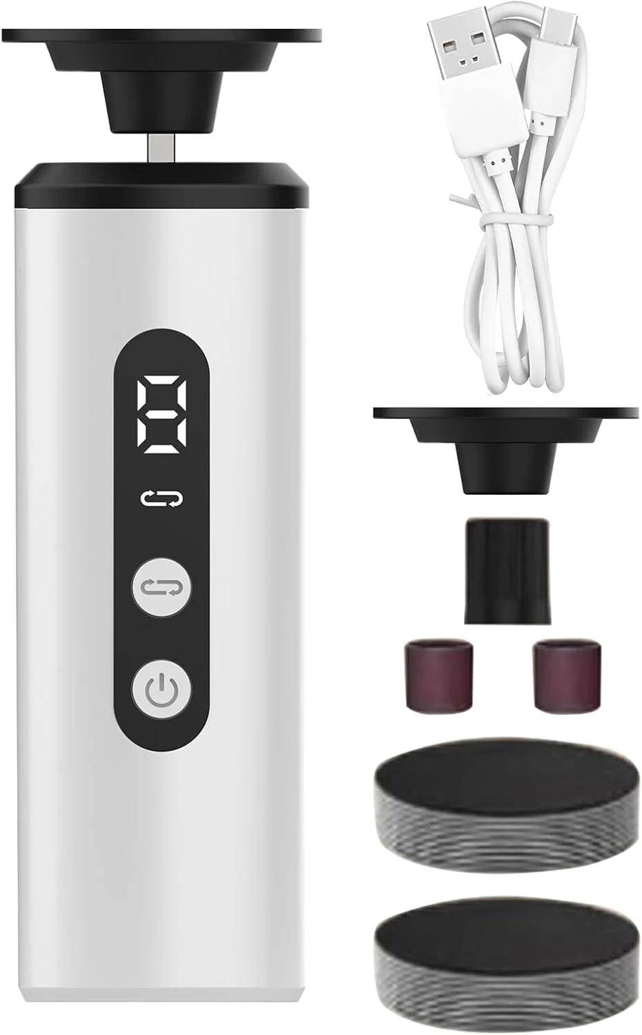 سوهان برقی پا - از بین برنده پوست مرده پا، اسکرابر پدیکور با 9 سرعت برای اسپا، آماده سازی بعد از صندل سوهان برقی پا - از بین برنده پوست مرده پا، اسکرابر پدیکور با 9 سرعت برای اسپا، آماده سازی بعد از صندل