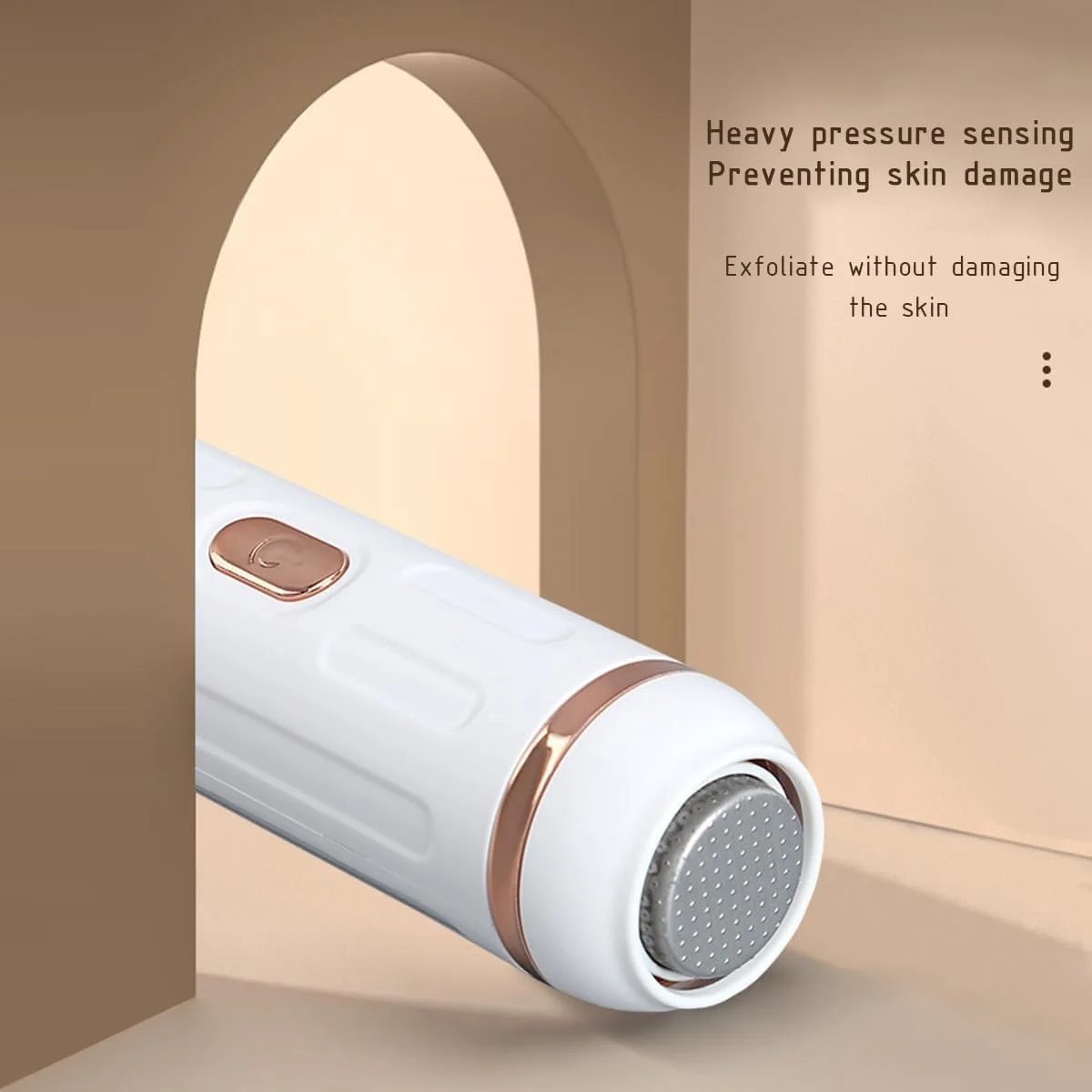 سوهان برقی پا - ابزار پدیکور شارژی با 3 سری غلتکی برای پوست های سفت، خشک و ترک خورده (لایه برداری قابل حمل و بدون درد)