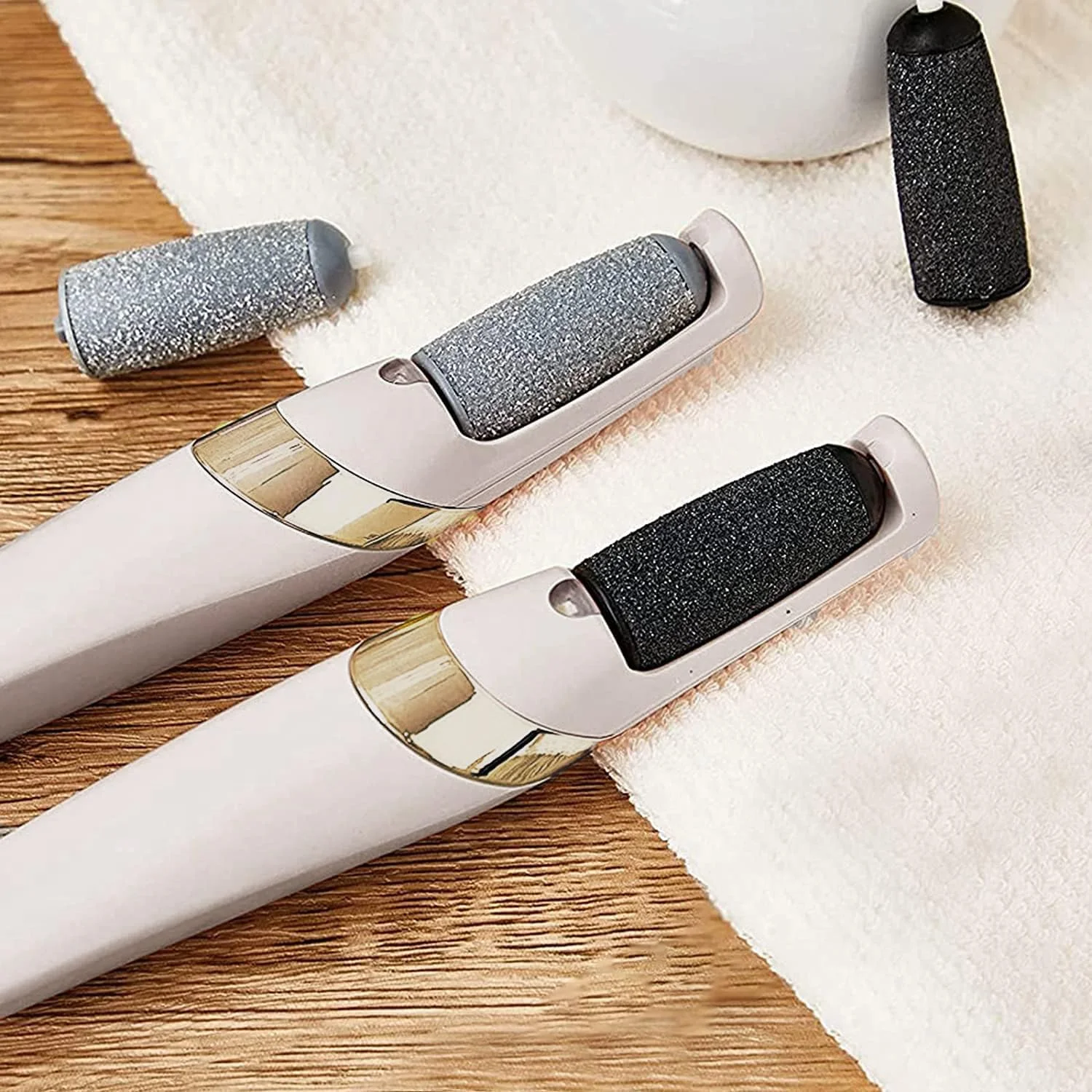 کیت سوهان برقی پا، ابزار پدیکور برای از بین بردن پینه - سوهان برقی قابل تنظیم سرعت برای پوست و پینه پا