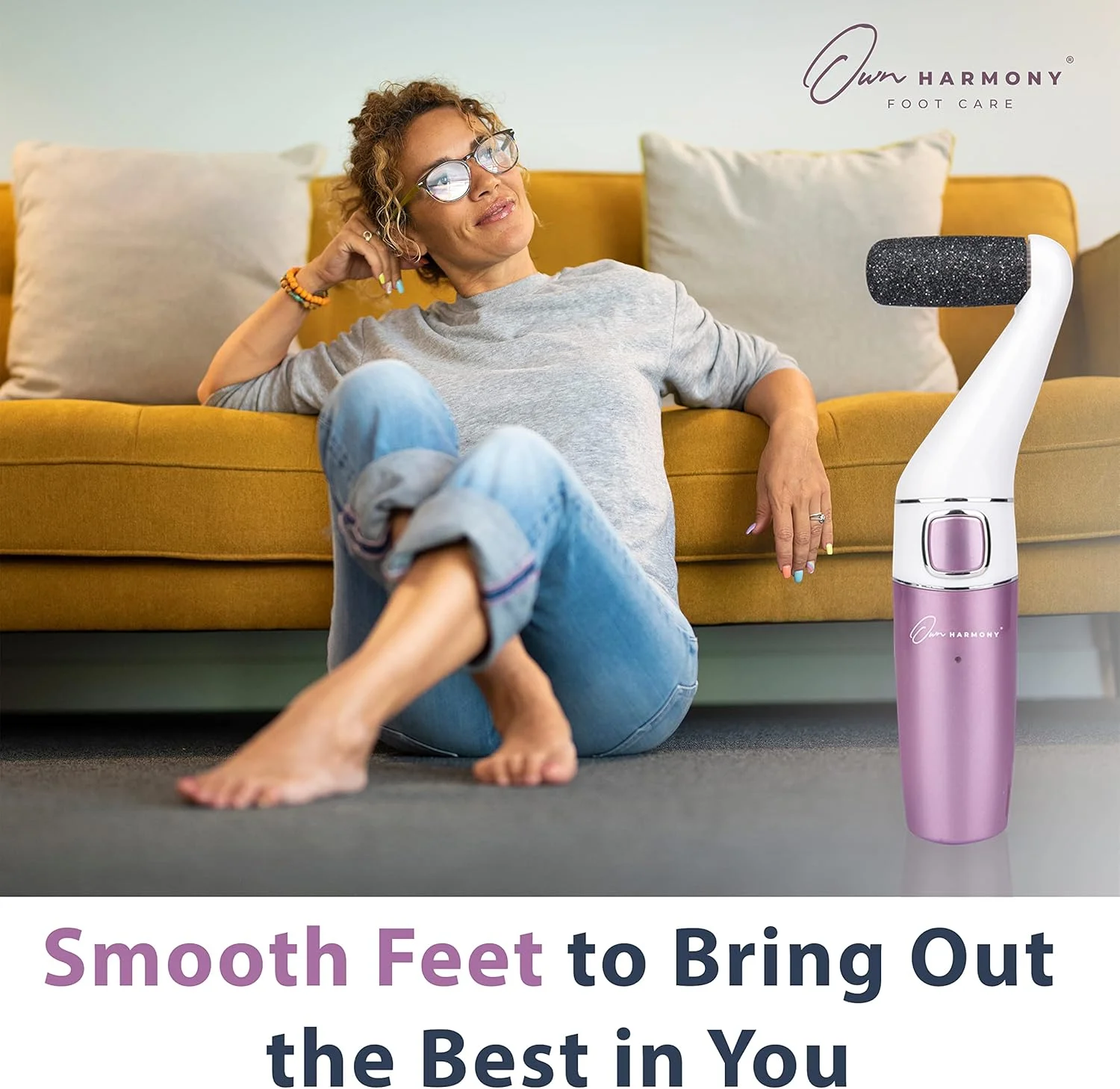 سوهان برقی پدیکور پا شارژی: ابزار حرفه ای پدیکور اون هارمونی (طراحی 2020) بهترین دستگاه سمباده برقی پا، پدی عالی برای از بین بردن پوست سفت، پینه و ترک پاشنه پا
