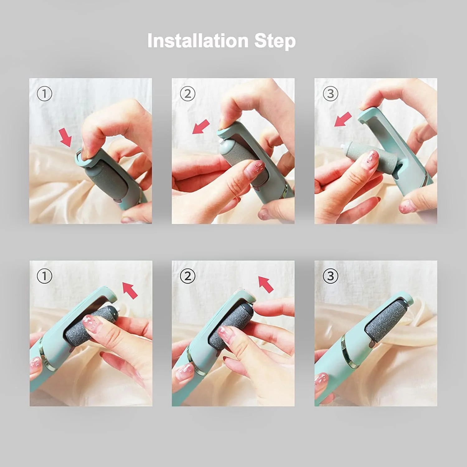 کیت سوهان برقی پا، ابزار پدیکور برای از بین بردن پینه - سوهان برقی قابل تنظیم سرعت برای پوست و پینه پا