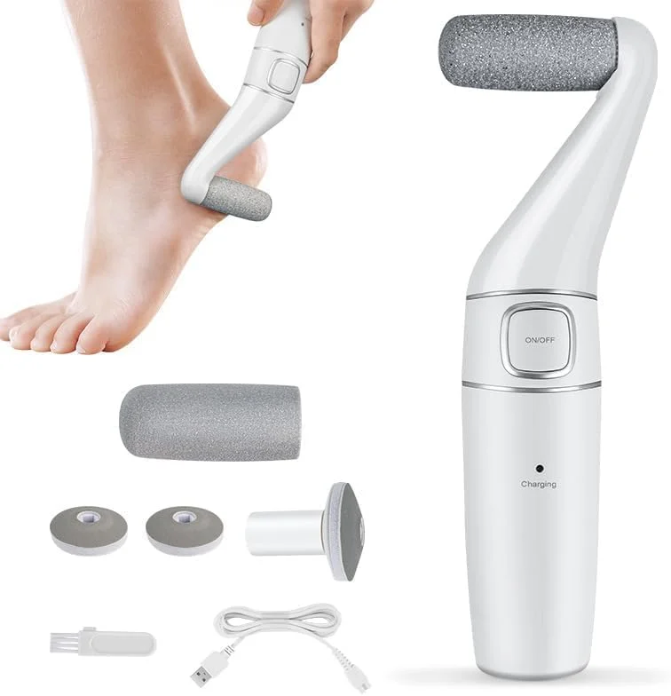 دستگاه الکتریکی 2 در 1 حذف پینه پا و ابزار پدیکور - دستگاه قابل شارژ حذف پوست مرده برای پاشنه های ترک خورده و پینه ها، دستگاه قابل حمل مراقبت از پا در منزل با غلتک های سمباده - هدیه ایده آل برای مردان و زنان دستگاه الکتریکی 2 در 1 حذف پینه پا و ابزار پدیکور - دستگاه قابل شارژ حذف پوست مرده برای پاشنه های ترک خورده و پینه ها، دستگاه قابل حمل مراقبت از پا در منزل با غلتک های سمباده - هدیه ایده آل برای مردان و زنان