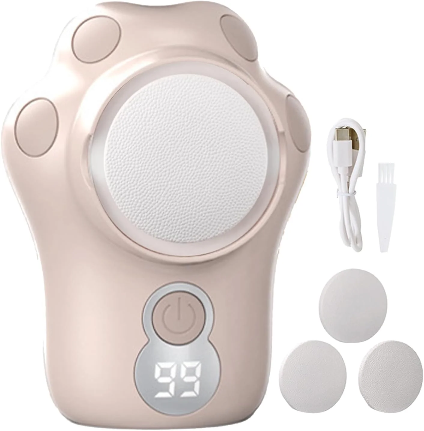 Electric Foot Callus Remover - Foot File Callus Remover,Beauty Health Care Pedicure Tools with Interchangeable Heads for Winter Cracked Skins Post-Sandal Prep