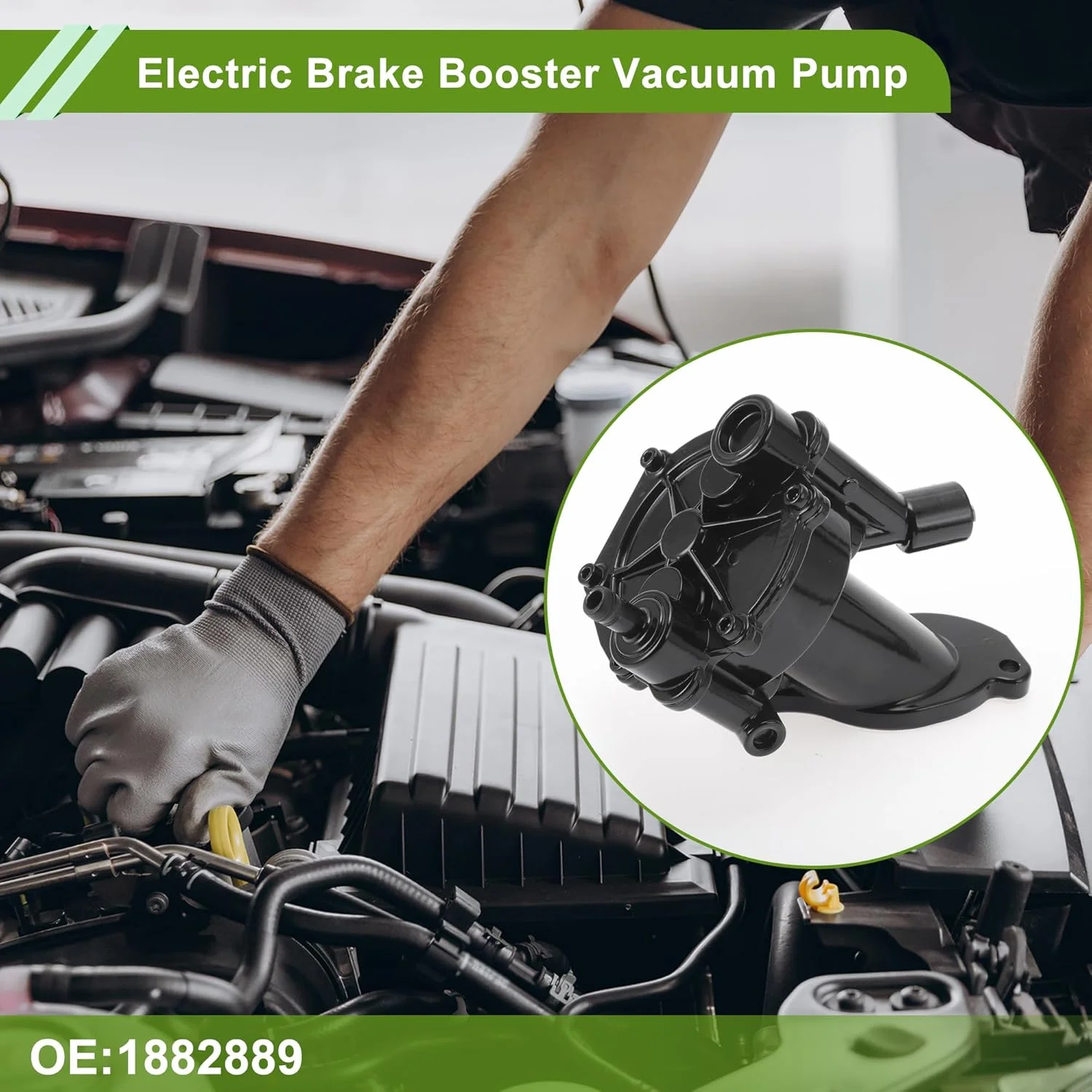 REPAIROCK Brake Vacuum Pump No.1882889 Engine Vacuum Pump for Ford Transit Connect 2002-2013 Aluminum Alloy Silver Tone 1 Pc REPAIROCK Brake Vacuum Pump No.1882889 Engine Vacuum Pump for Ford Transit Connect 2002-2013 Aluminum Alloy Silver Tone 1 Pc