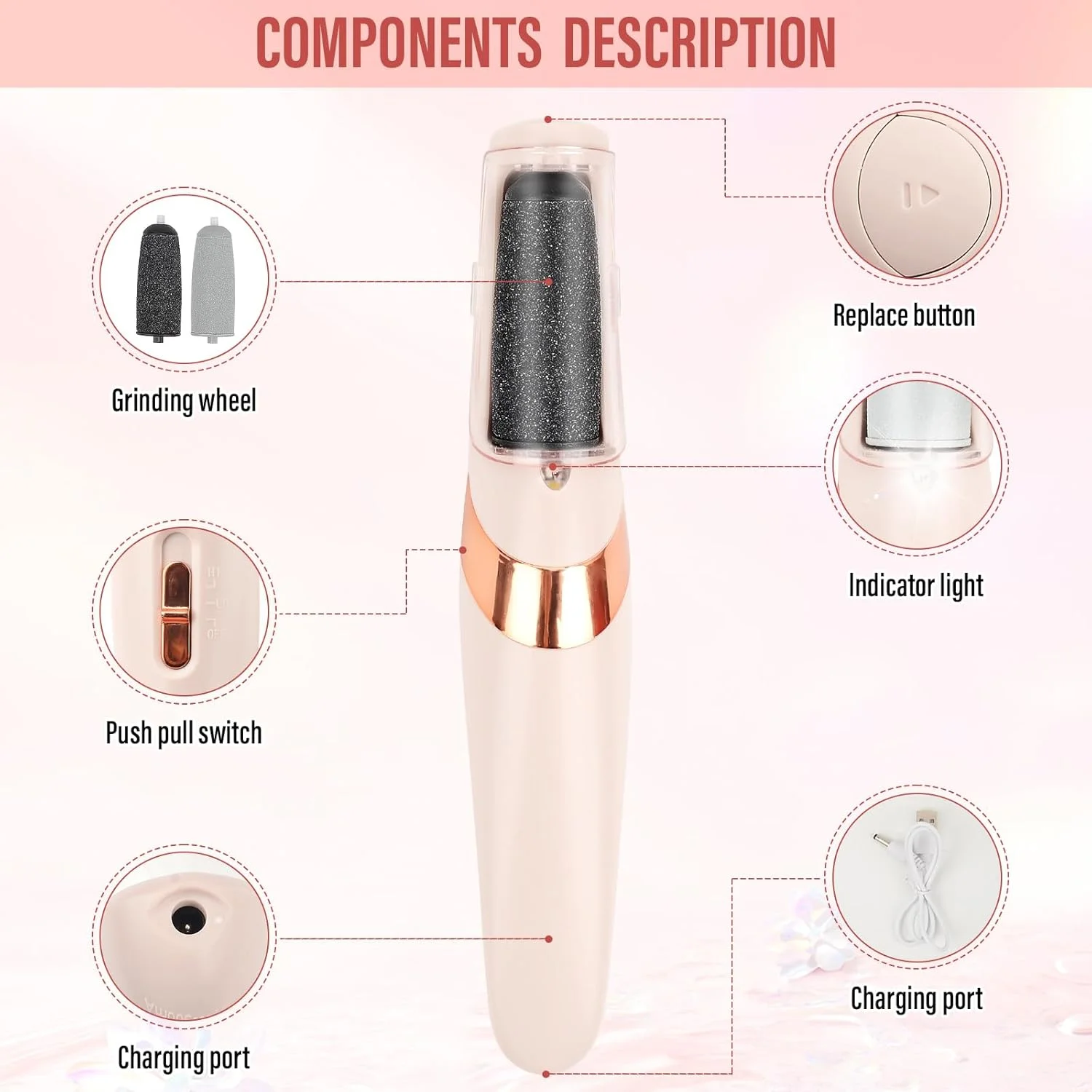 سوهان برقی پینه پا، از بین برنده پینه پا، سوهان برقی پینه، سوهان برقی پینه پا، سوهان برقی پینه با باتری