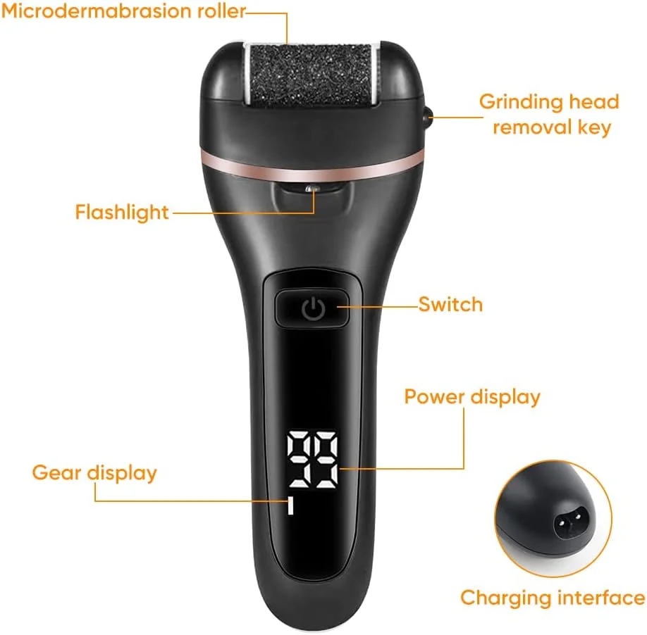 سوهان برقی پینه پا و پولیشر پا - قابل شارژ - ضد آب - ست پدیکور. (مشکی)، 20 عدد (بسته 10 تایی) سوهان برقی پینه پا و پولیشر پا - قابل شارژ - ضد آب - ست پدیکور. (مشکی)، 20 عدد (بسته 10 تایی)