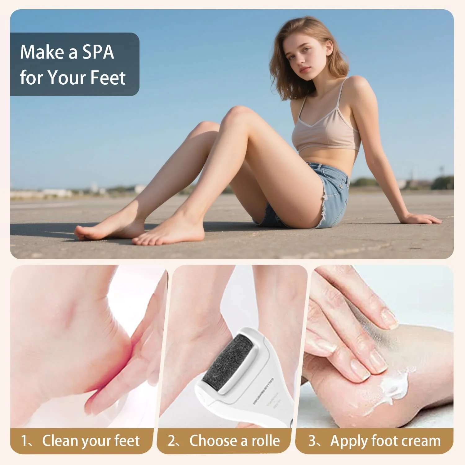 کیت سوهان برقی پا، کیت ابزار حرفه ای مراقبت از پا برای پوست های مرده و سفید کیت سوهان برقی پا، کیت ابزار حرفه ای مراقبت از پا برای پوست های مرده و سفید