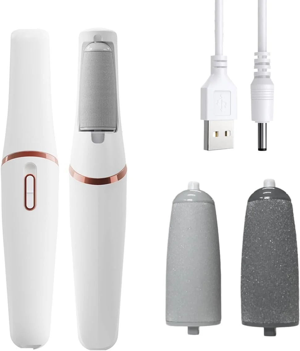 سوهان برقی پا، سوهان شارژی پا - دارای 2 سرعت قابل تنظیم، غلتک زبر و نرم - از بین بردن پوست سفت پا به صورت برقی - پاهایی صاف در چند ثانیه برای خانم ها و آقایان (سفید) سوهان برقی پا، سوهان شارژی پا - دارای 2 سرعت قابل تنظیم، غلتک زبر و نرم - از بین بردن پوست سفت پا به صورت برقی - پاهایی صاف در چند ثانیه برای خانم ها و آقایان (سفید)