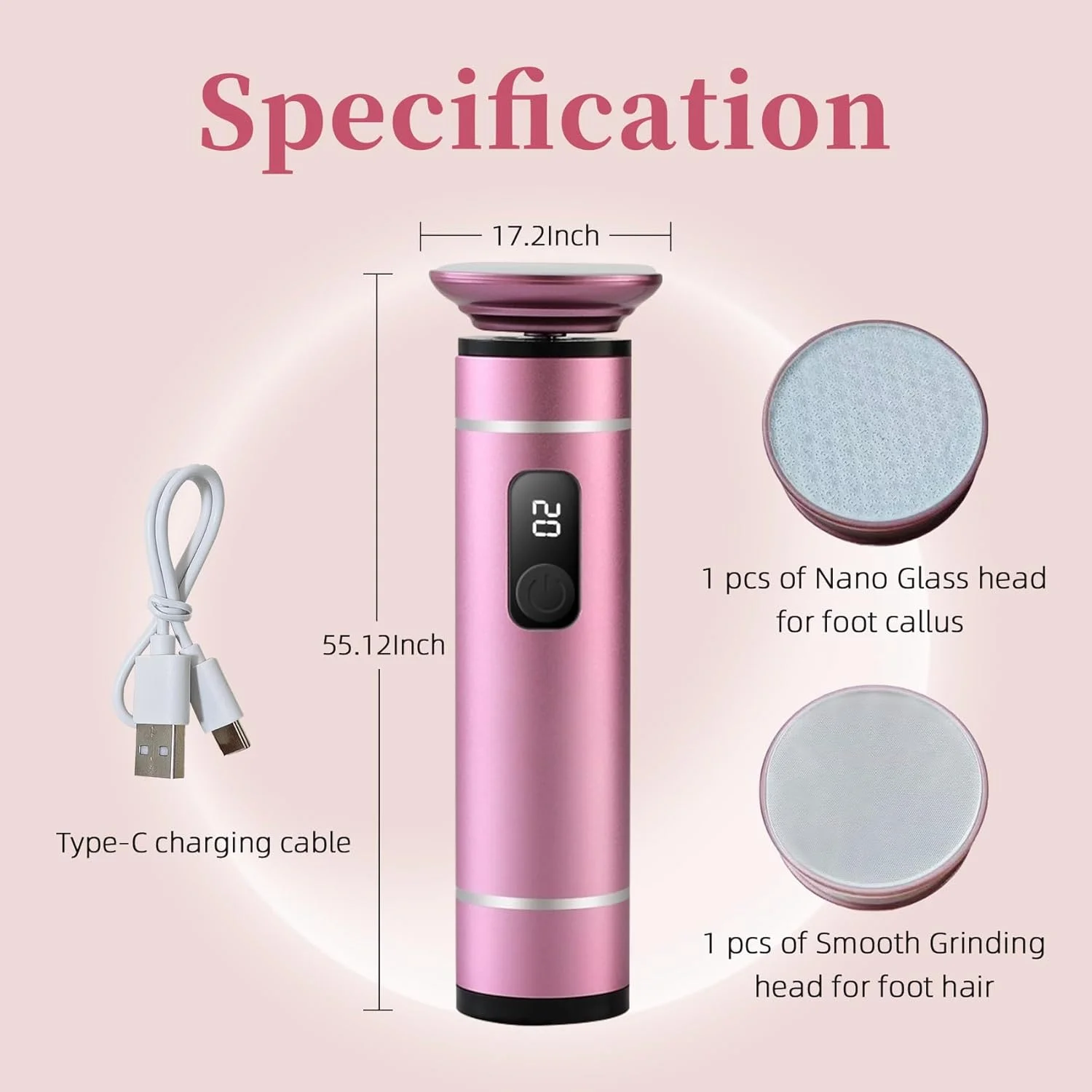 سوهان برقی پا برای از بین بردن پینه و پوست مرده