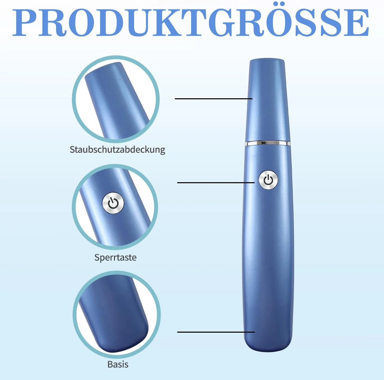 سوهان برقی پا، ست پدیکور قوی، سوهان برقی مراقبت از پا برای پوست های مرده، سخت و ترک خورده (آبی)