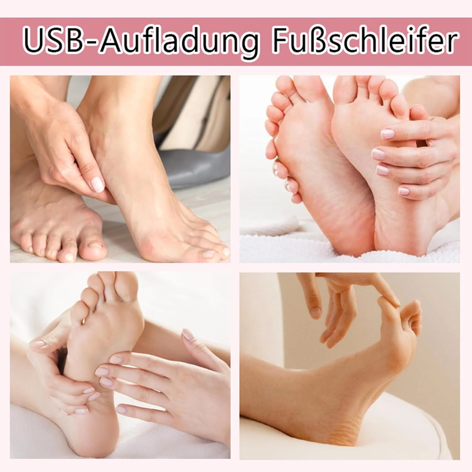 سوهان برقی پدیکور پا مدل 2025، دستگاه مراقبت از پا، سنگ پای برقی، از بین برنده پینه برقی پا، مناسب برای پوست های مرده، ضخیم و خشک پاشنه پا (صورتی)