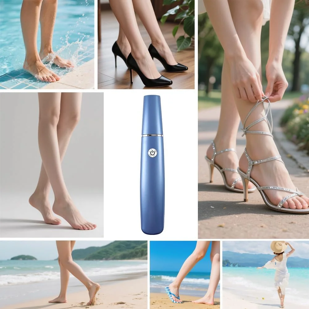 سوهان برقی پا، ست پدیکور قوی، سوهان برقی مراقبت از پا برای پوست های مرده، سخت و ترک خورده (آبی)