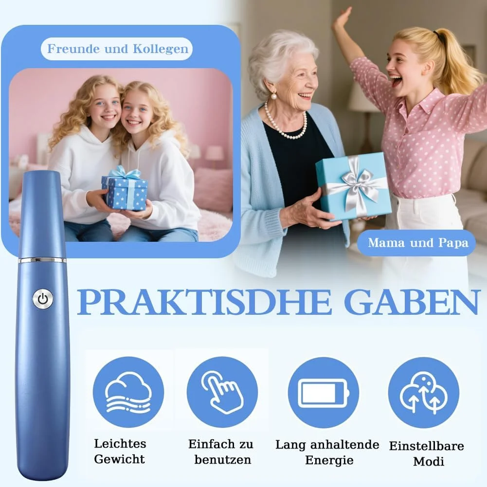 سوهان برقی پا، ست پدیکور قوی، سوهان برقی مراقبت از پا برای پوست های مرده، سخت و ترک خورده (آبی)