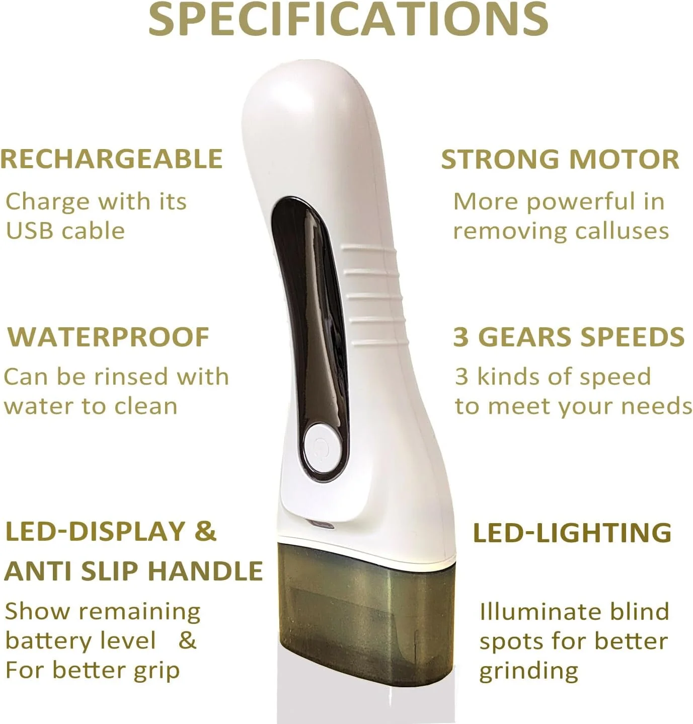 سوهان برقی پدیکور پا - قابل حمل و شارژی با 3 سری - کیت پدیکور برای پوست های خشک، مرده، سفت و ترک خورده سوهان برقی پدیکور پا - قابل حمل و شارژی با 3 سری - کیت پدیکور برای پوست های خشک، مرده، سفت و ترک خورده