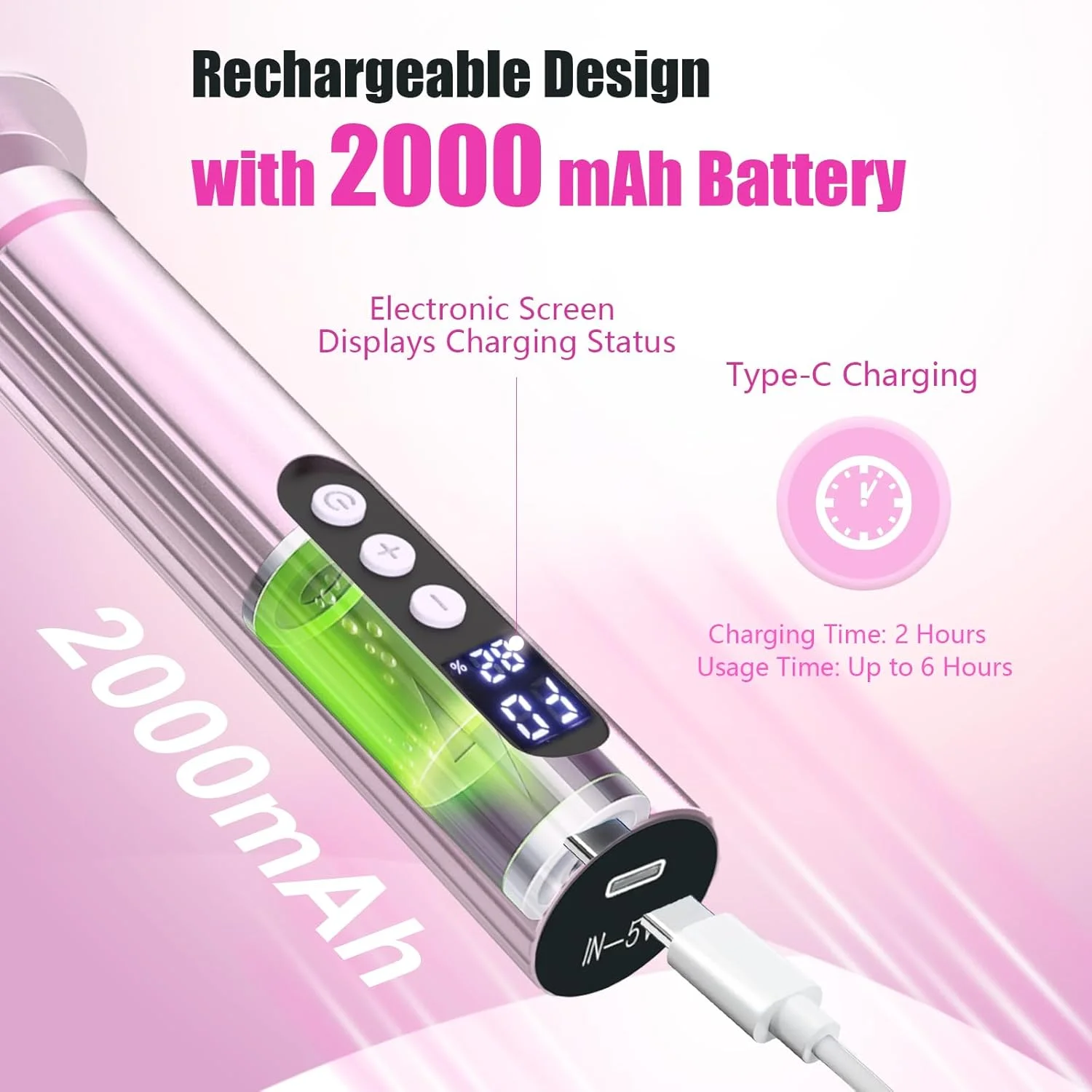 سوهان برقی پینه پا - سوهان پای شارژی 2 در 1 با دیسک های سمباده، سری های دریل ناخن، سرعت قابل تنظیم، نمایشگر LED، ابزار حرفه ای پدیکور برای داشتن پاهایی صاف و لطیف در هر زمان و مکان سوهان برقی پینه پا - سوهان پای شارژی 2 در 1 با دیسک های سمباده، سری های دریل ناخن، سرعت قابل تنظیم، نمایشگر LED، ابزار حرفه ای پدیکور برای داشتن پاهایی صاف و لطیف در هر زمان و مکان