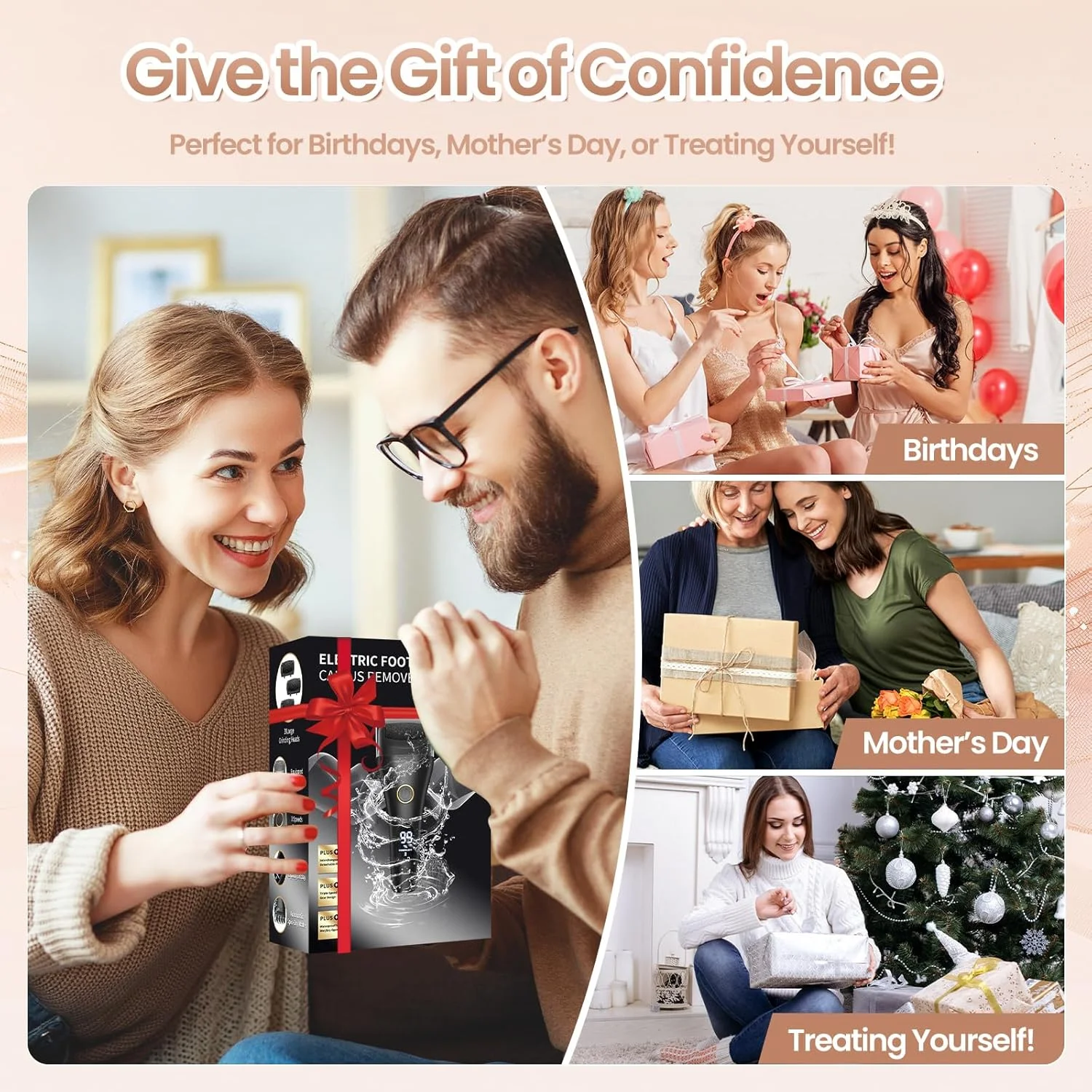 سوهان برقی شارژی پا - سوهان الکترونیکی قابل تنظیم 3 سرعته، پاهایی صاف و بدون زحمت از پوست های خشک، ترک خورده و مرده در خانه - هدیه پدیکور برای زنان و مردان سوهان برقی شارژی پا - سوهان الکترونیکی قابل تنظیم 3 سرعته، پاهایی صاف و بدون زحمت از پوست های خشک، ترک خورده و مرده در خانه - هدیه پدیکور برای زنان و مردان