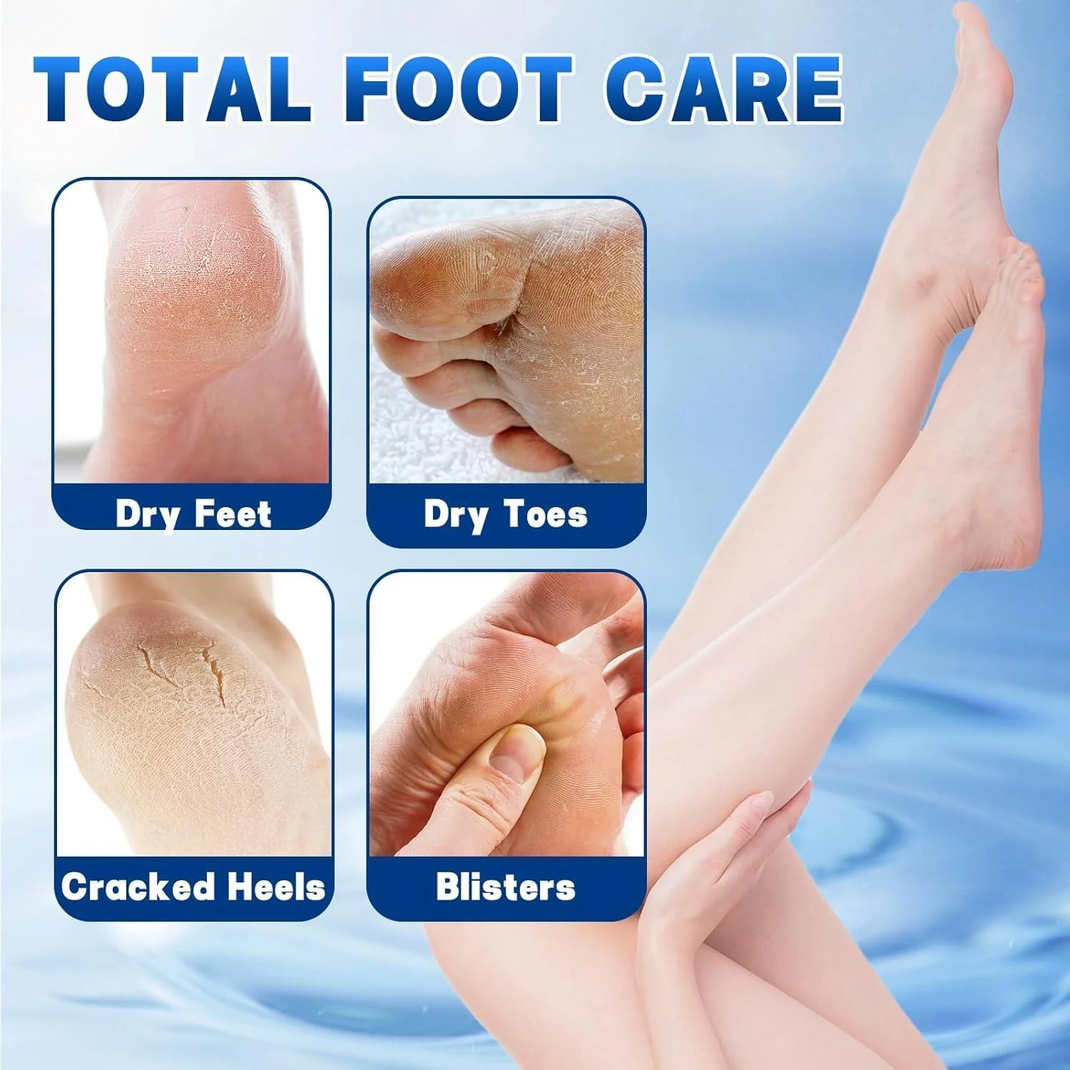 سوهان برقی پا، ست پدیکور، دستگاه الکتریکی مراقبت از پا، سوهان پا، از بین برنده پینه پا برای پاشنه های ترک خورده، پوست مرده، سخت و ترک خورده