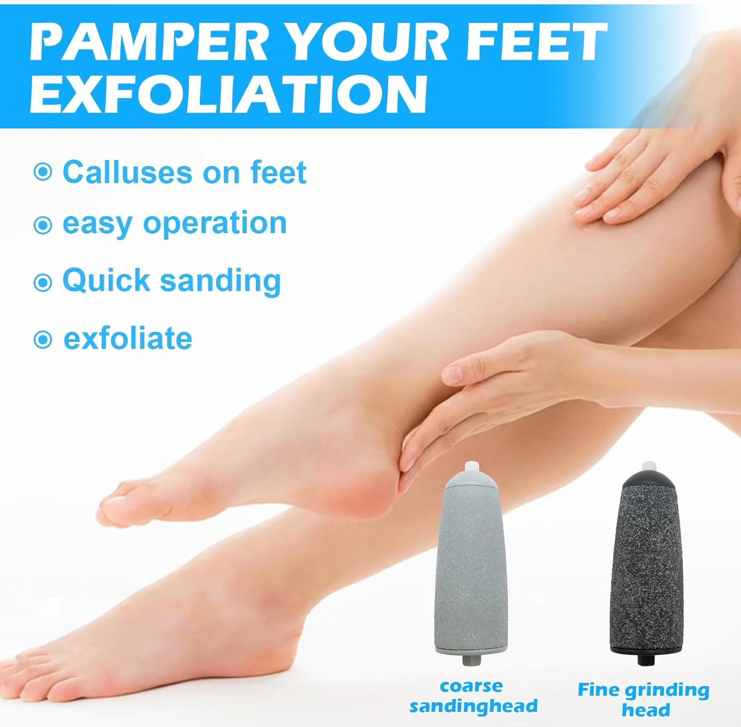 سوهان برقی پدیکور پا، سوهان برقی پا، سوهان برقی اتوماتیک، سوهان پا برای انگشتان پا، پاشنه، کناره پا و کف پا