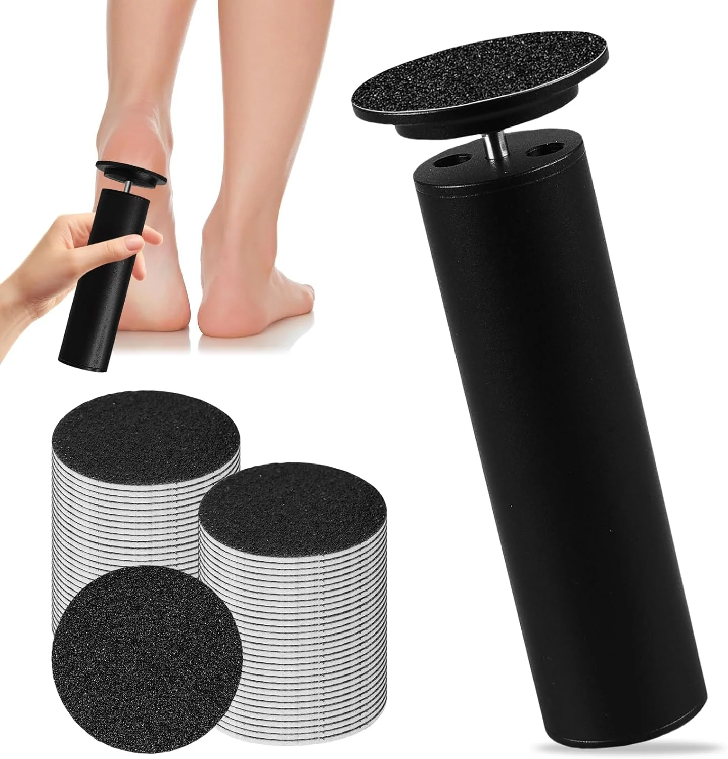 سوهان برقی پدیکور پا با 60 پد سمباده ای، سوهان برقی از بین برنده پینه پا، سوهان برقی پا برای مراقبت از پا