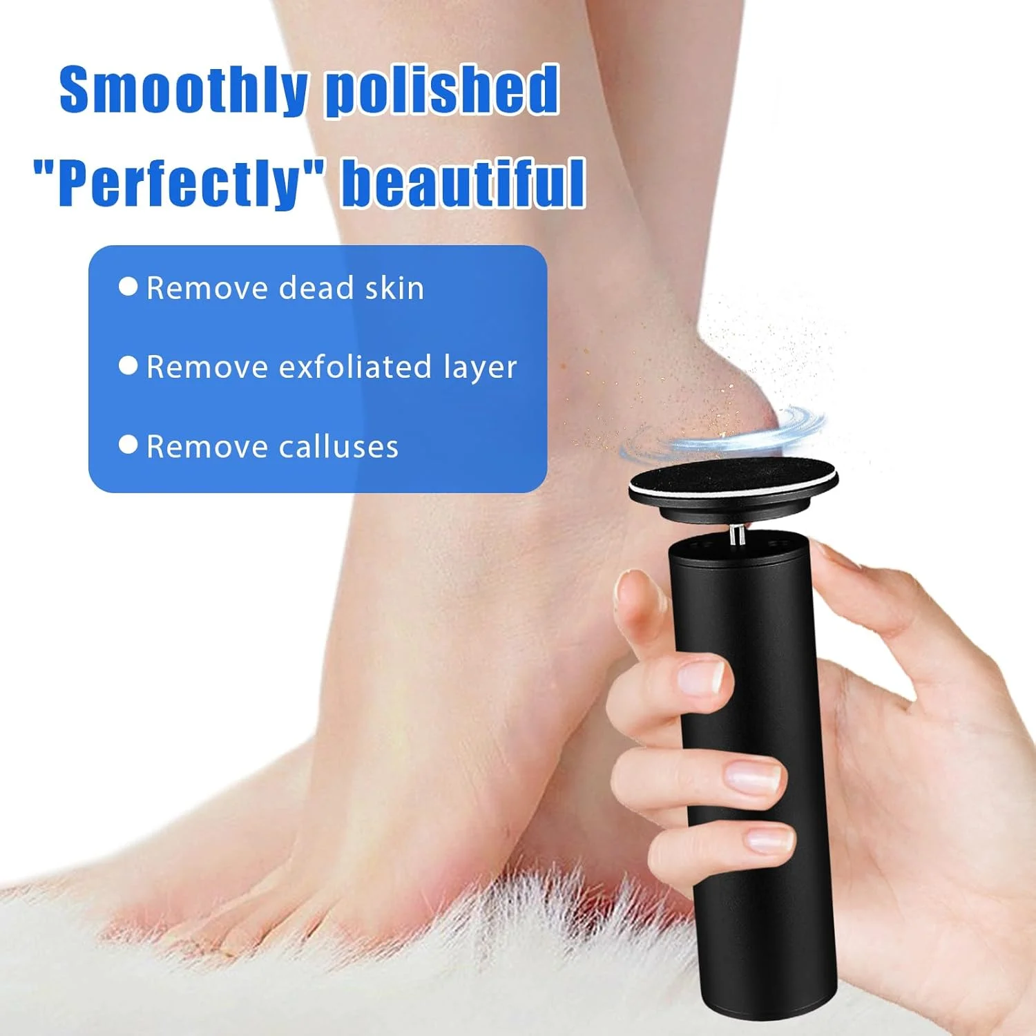 سوهان برقی پدیکور پا با 60 پد سمباده ای، سوهان برقی از بین برنده پینه پا، سوهان برقی پا برای مراقبت از پا