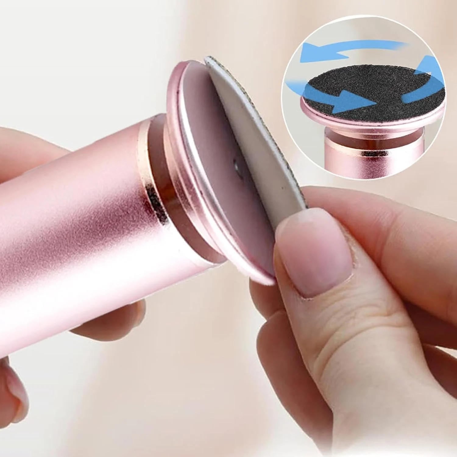 سوهان برقی پا، سوهان برقی قابل تنظیم سرعت با 60 عدد دیسک سمباده تعویضی، کیت پدیکور سوهان برقی پا برای از بین بردن پوست سفت و پینه (صورتی) سوهان برقی پا، سوهان برقی قابل تنظیم سرعت با 60 عدد دیسک سمباده تعویضی، کیت پدیکور سوهان برقی پا برای از بین بردن پوست سفت و پینه (صورتی)