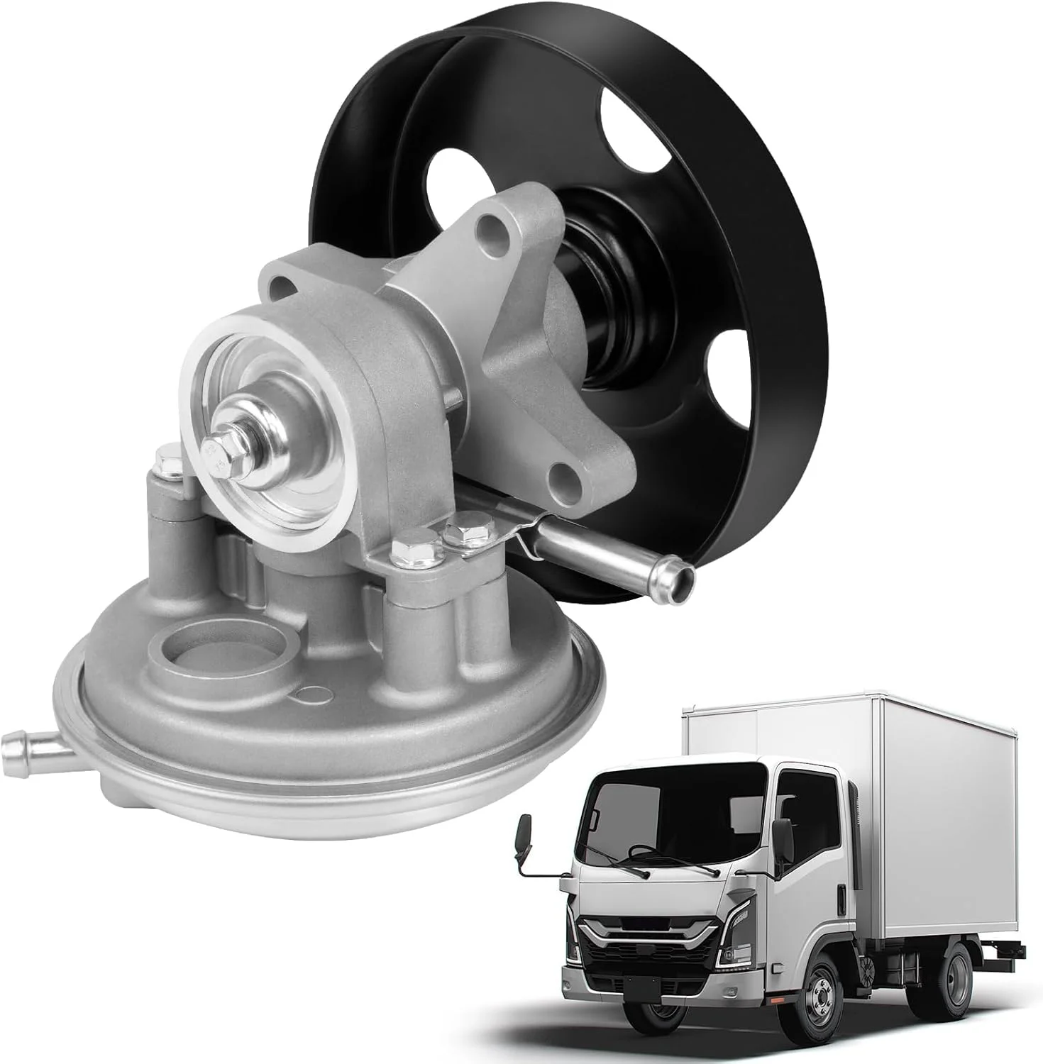 پمپ وکیوم QKVCX با پولی 904-862 سازگار با ایسوزو NPR و NPR-HD مدل‌های 1995-2020 گاز V8 L96/LQ4 MPI L31/ LQ4 L05 L96 3.0L 3.9L 4.8L 5.2L 5.7L 6.0L جایگزین 972410351,904-862,97241035,8-97241-035-1