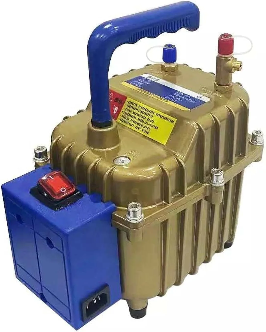 پمپ تست خلاء و فشار 2 در 1 (220 ولت/50 هرتز)، پمپ خلاء چند منظوره، پمپ هوای مبرد، پمپ مکش و فشار خلاء، 42 لیتر در دقیقه برای سرویس A/C خودرو، ابزار تعمیر تهویه مطبوع قابل حمل خودرو