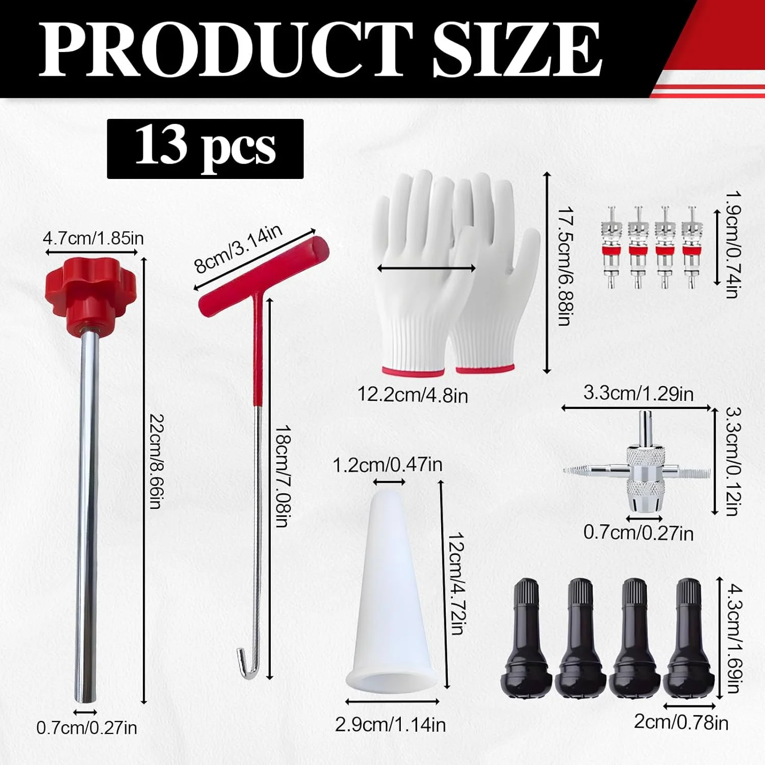 مجموعه ابزار بیرون کشنده والف تایر، مجموعه ابزار نصب والف، شامل بیرون کشنده ساقه، ابزار قلاب، ابزار کمکی و دستکش، مجموعه 7 عددی ابزار تعمیر والف تایر برای خودرو و کامیون مجموعه ابزار بیرون کشنده والف تایر، مجموعه ابزار نصب والف، شامل بیرون کشنده ساقه، ابزار قلاب، ابزار کمکی و دستکش، مجموعه 7 عددی ابزار تعمیر والف تایر برای خودرو و کامیون