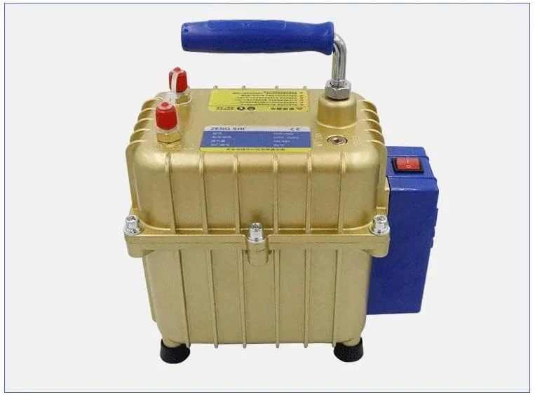 پمپ تست خلاء و فشار 2 در 1 (220 ولت/50 هرتز)، پمپ خلاء چند منظوره، پمپ هوای مبرد، پمپ مکش و فشار خلاء، 42 لیتر در دقیقه برای سرویس A/C خودرو، ابزار تعمیر تهویه مطبوع قابل حمل خودرو