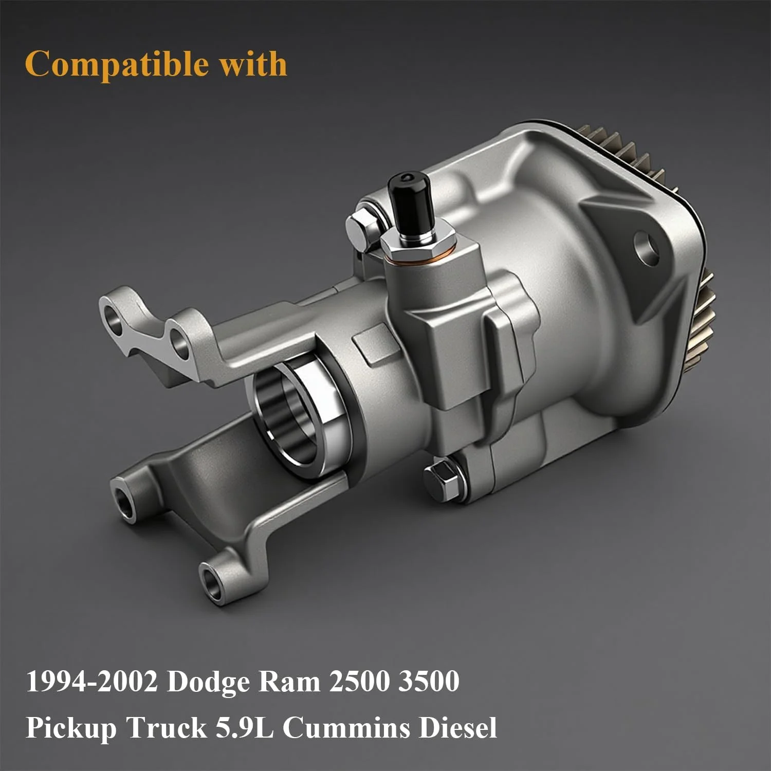 پمپ وکیوم ترمز Quivimoro 5019734AA مناسب برای دوج رم 2500 3500 مدل 1994-2002، برای کامیون پیکاپ 5.9 لیتری کامینز دیزل، جایگزین پمپ وکیوم OE# 904-810 4874365 4746706 R5019734AA 3937193RX