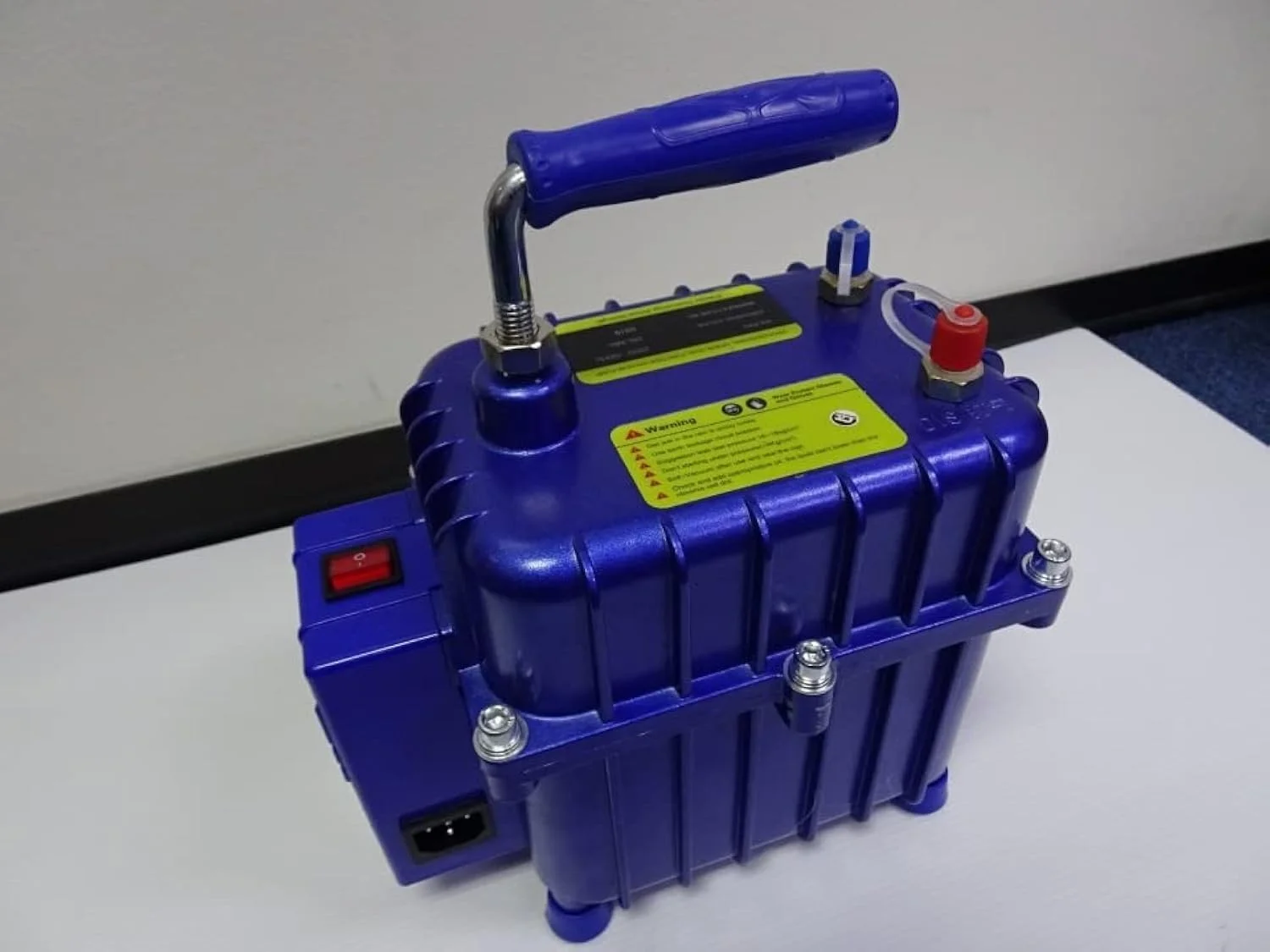 پمپ وکیوم چند منظوره، پمپ هوای مبرد، پمپ وکیوم مکش و فشار، 28 لیتر در دقیقه برای سرویس A/C خودرو، پمپ تست وکیوم و فشار 2 در 1 (220 ولت/50 هرتز)، ابزار تعمیر تهویه مطبوع قابل حمل خودرو