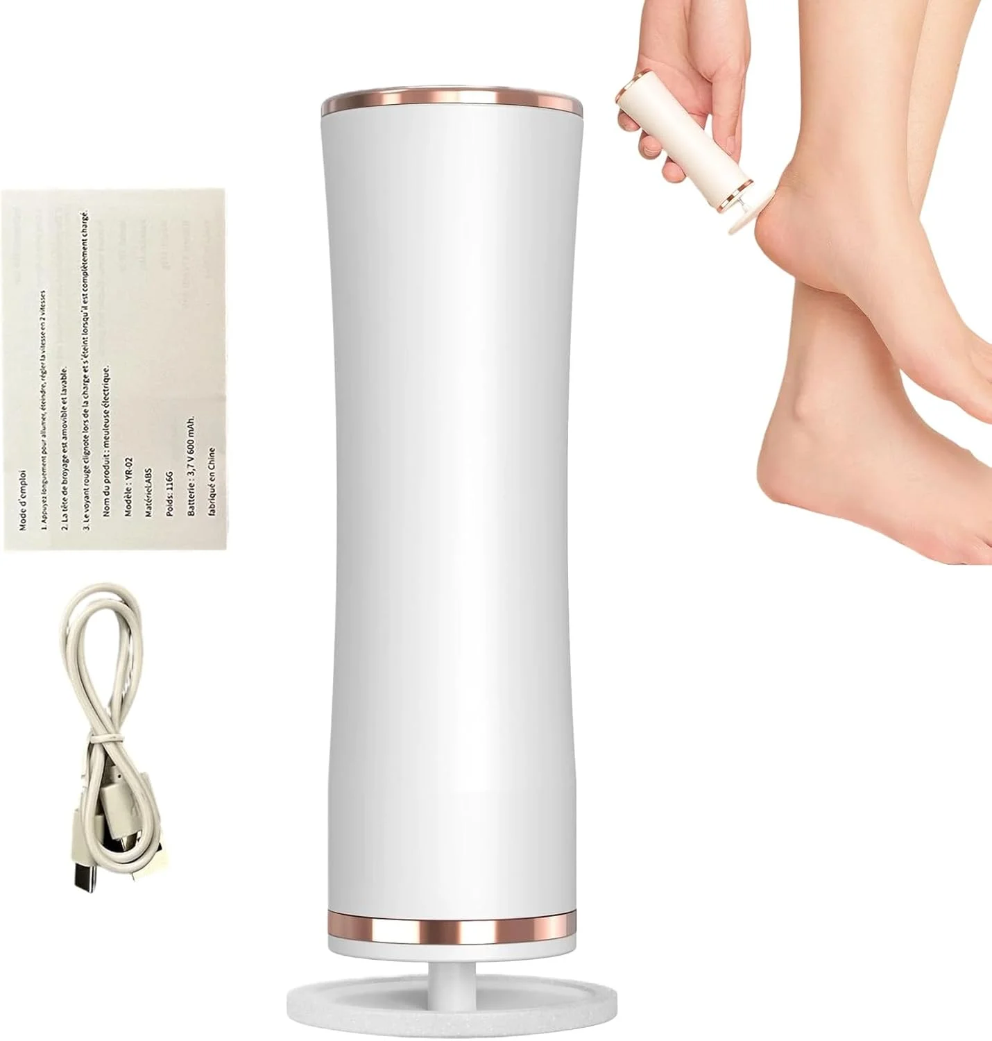 دستگاه الکتریکی از بین برنده پینه پا، ابزار دستی حذف پوست سخت پا - دستگاه حرفه ای پدیکور و لایه برداری پینه برای پدر مادر همسر دوست دختر شوهر خانواده