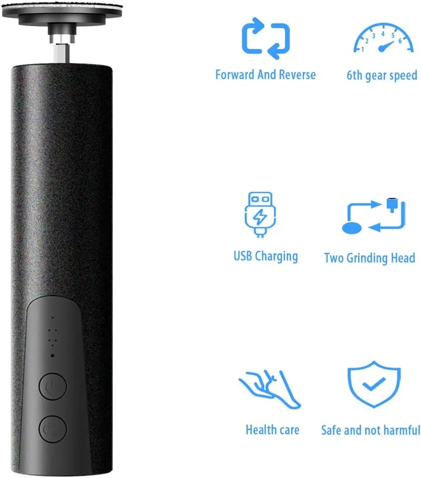 سوهان برقی پدیکور دکتر پدی بی سیم برای پا با سوهان ناخن 2 در 1، دستگاه سنگ پا برقی قابل شارژ برای ترک خوردگی پوست مرده و پینه های خشک به همراه دیسک سمباده ای و 6 سرعت قابل تنظیم سوهان برقی پدیکور دکتر پدی بی سیم برای پا با سوهان ناخن 2 در 1، دستگاه سنگ پا برقی قابل شارژ برای ترک خوردگی پوست مرده و پینه های خشک به همراه دیسک سمباده ای و 6 سرعت قابل تنظیم