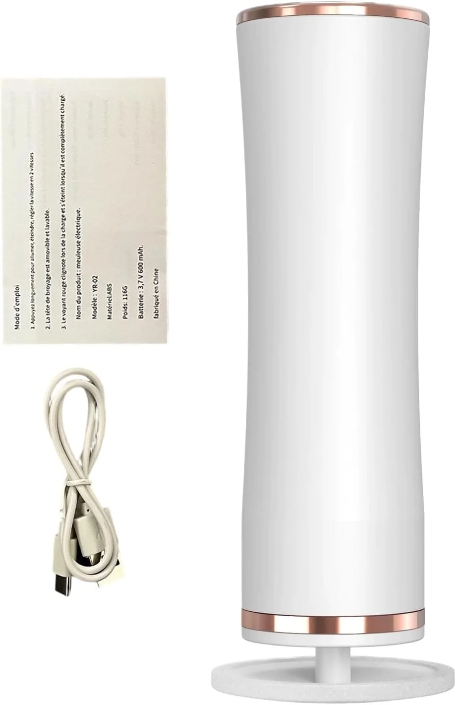 دستگاه الکتریکی از بین برنده پینه پا | چرخش 360 درجه برای از بین بردن پوست سفت پا - دستگاه اسکراب پدیکور حرفه ای قابل شارژ برای همسر، دوست پسر، زنان، والدین، مادر، همسر، پدر