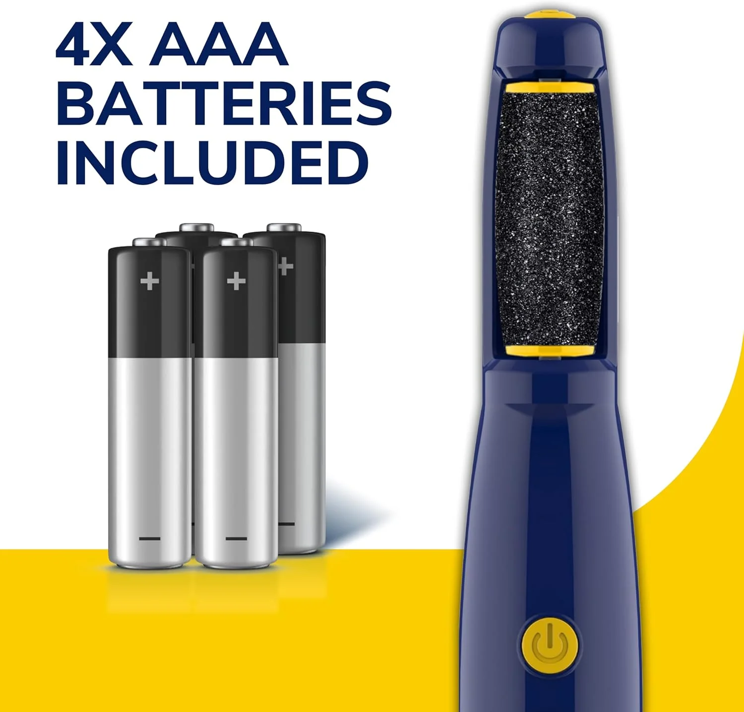 سوهان برقی پینه دکتر شولز، حذف کننده پوست سخت الکتریکی پا، پوست نرم و صاف بدون زحمت در عرض چند دقیقه، ایده آل برای مسافرت، برای زنان و مردان، شامل باتری های AAA