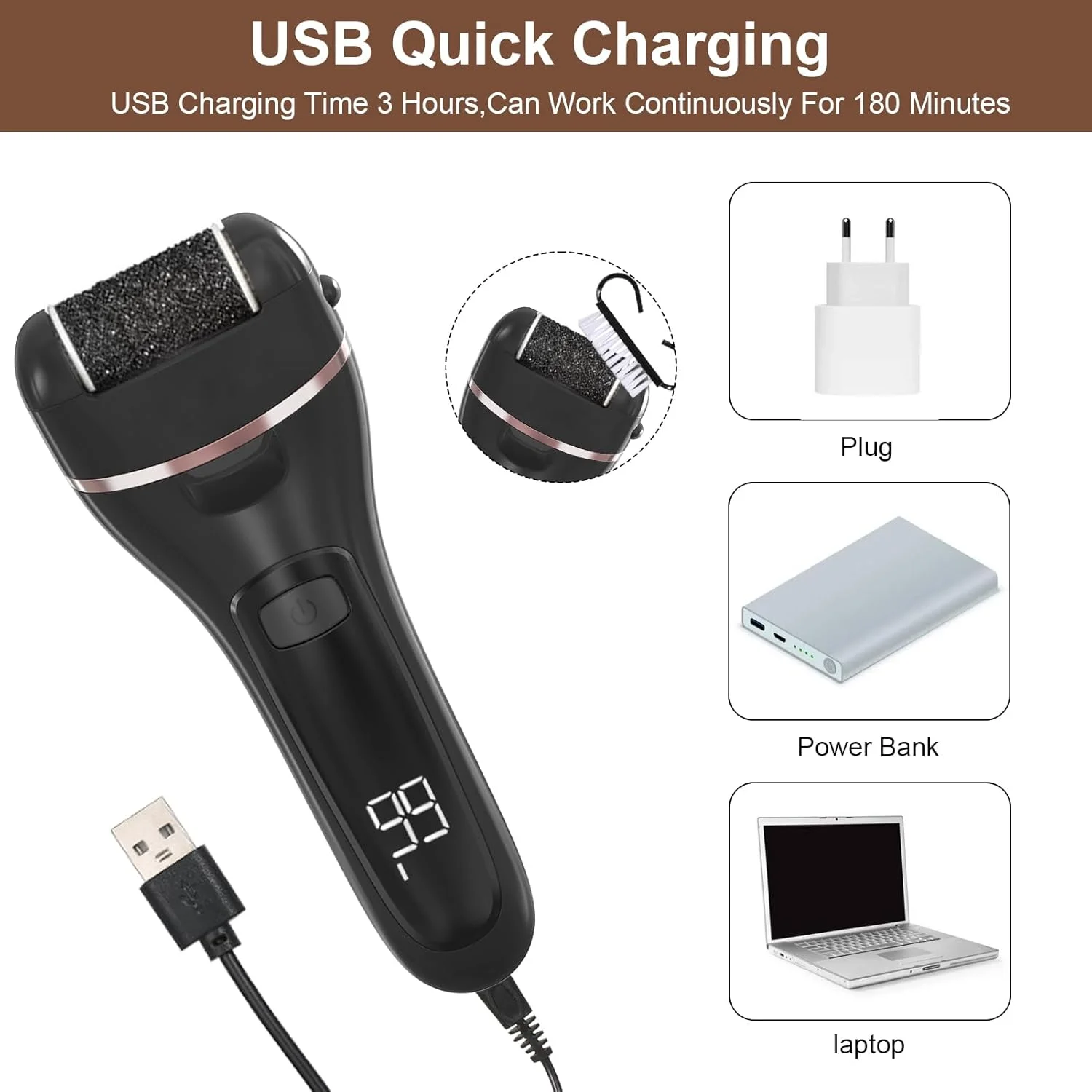 ست از بین برنده پینه پا برقی، آسیاب کننده با نمایشگر دیجیتال، ابزار پدیکور استیل ضد زنگ، کیت مراقبت قابل حمل، سوهان از بین برنده پوست مرده با 2 سرعت ست از بین برنده پینه پا برقی، آسیاب کننده با نمایشگر دیجیتال، ابزار پدیکور استیل ضد زنگ، کیت مراقبت قابل حمل، سوهان از بین برنده پوست مرده با 2 سرعت