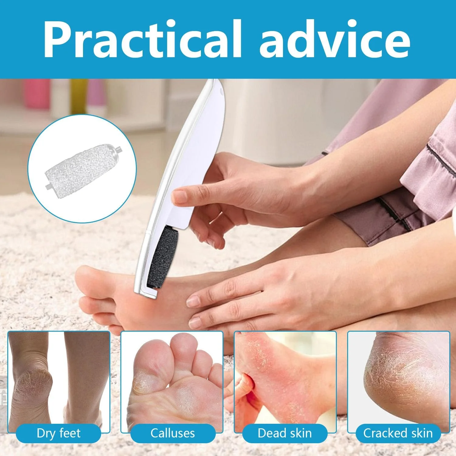 ست حرفه ای پدیکور برقی، سوهان پدیکور برقی پا به همراه غلطک های تعویضی ست حرفه ای پدیکور برقی، سوهان پدیکور برقی پا به همراه غلطک های تعویضی