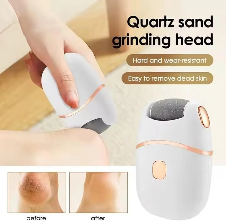 Electric Callus Remover, Rechargeable Foot Scrubber for Dead Skin & Cracked Heels, Pedicure Device with 2 Roller Heads, 2 Speeds & Waterproof Design for Smooth, Soft Feet (White Pedicure Tool) Electric Callus Remover, Rechargeable Foot Scrubber for Dead Skin & Cracked Heels, Pedicure Device with 2 Roller Heads, 2 Speeds & Waterproof Design for Smooth, Soft Feet (White Pedicure Tool)
