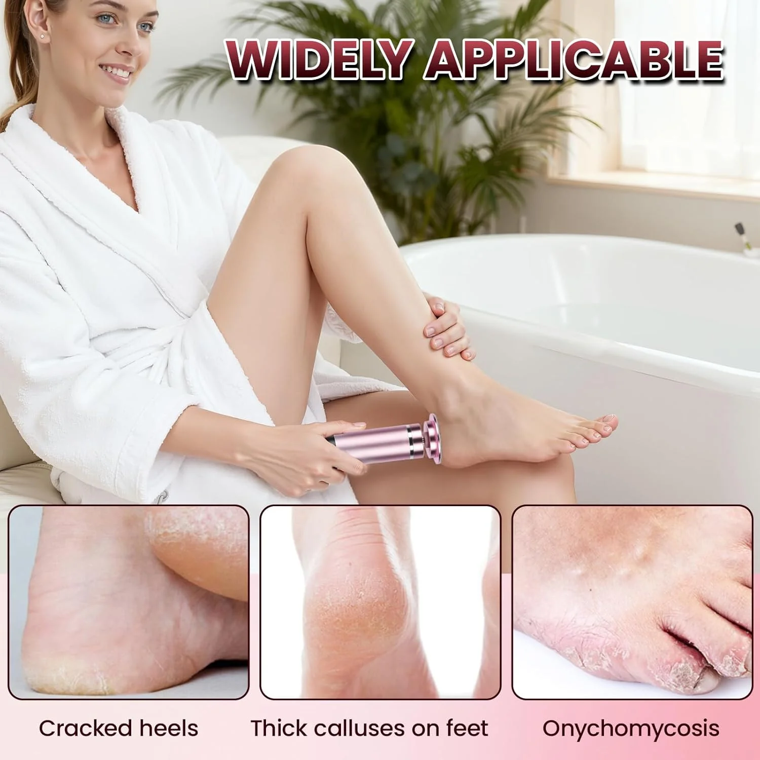 سوهان برقی پا و از بین برنده پینه 2 در 1 - دارای 9 سرعت قابل تنظیم، قابل شارژ، از بین برنده پوست سخت به همراه 30 دیسک سمباده، 10 حلقه سنباده، نمایشگر LCD (Type-C) (صورتی) سوهان برقی پا و از بین برنده پینه 2 در 1 - دارای 9 سرعت قابل تنظیم، قابل شارژ، از بین برنده پوست سخت به همراه 30 دیسک سمباده، 10 حلقه سنباده، نمایشگر LCD (Type-C) (صورتی)