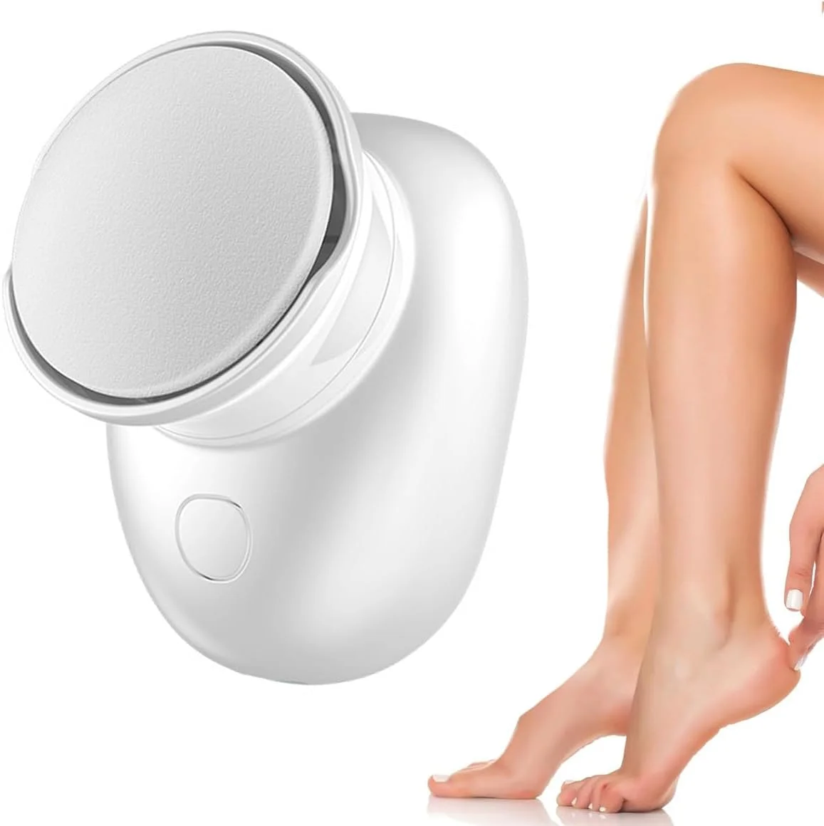 مینی سنگ پای برقی قابل حمل، سوهان پدیکور برقی شارژی USB با 2 سری سنگ زنی، فایل پدیکور الکترونیکی دو سرعته برای ترمیم پاشنه پا، ابزار مراقبت از پوست های مرده، سفت و خشک ترک خورده