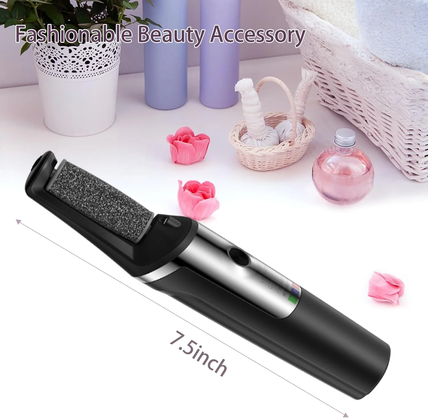 سوهان برقی پدیکور پا Conhaze، سوهان پدیکور شارژی صاف کننده پا، ابزار حرفه ای پدیکور برای پوست های خشک، مرده، ترک خورده و سخت، کیت مراقبت از اسپا پا در خانه برای آقایان و خانم ها