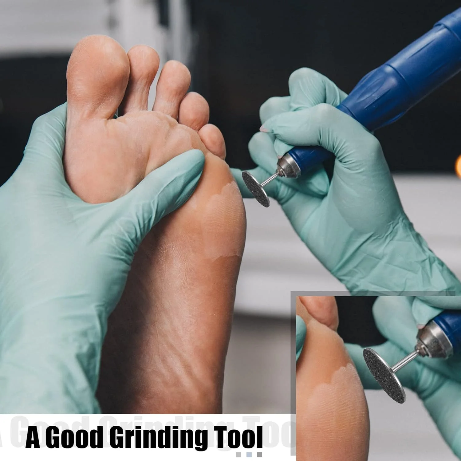 مجموعه 102 عددی چومیا شامل دیسک استیل ضد زنگ 25 میلی متری، کاغذ سنباده سوهان پا، دیسک کاغذ سنباده، مته ناخن، شفت فلزی، پدهای سنباده قابل تعویض برای سوهان های برقی پا، گریت 80