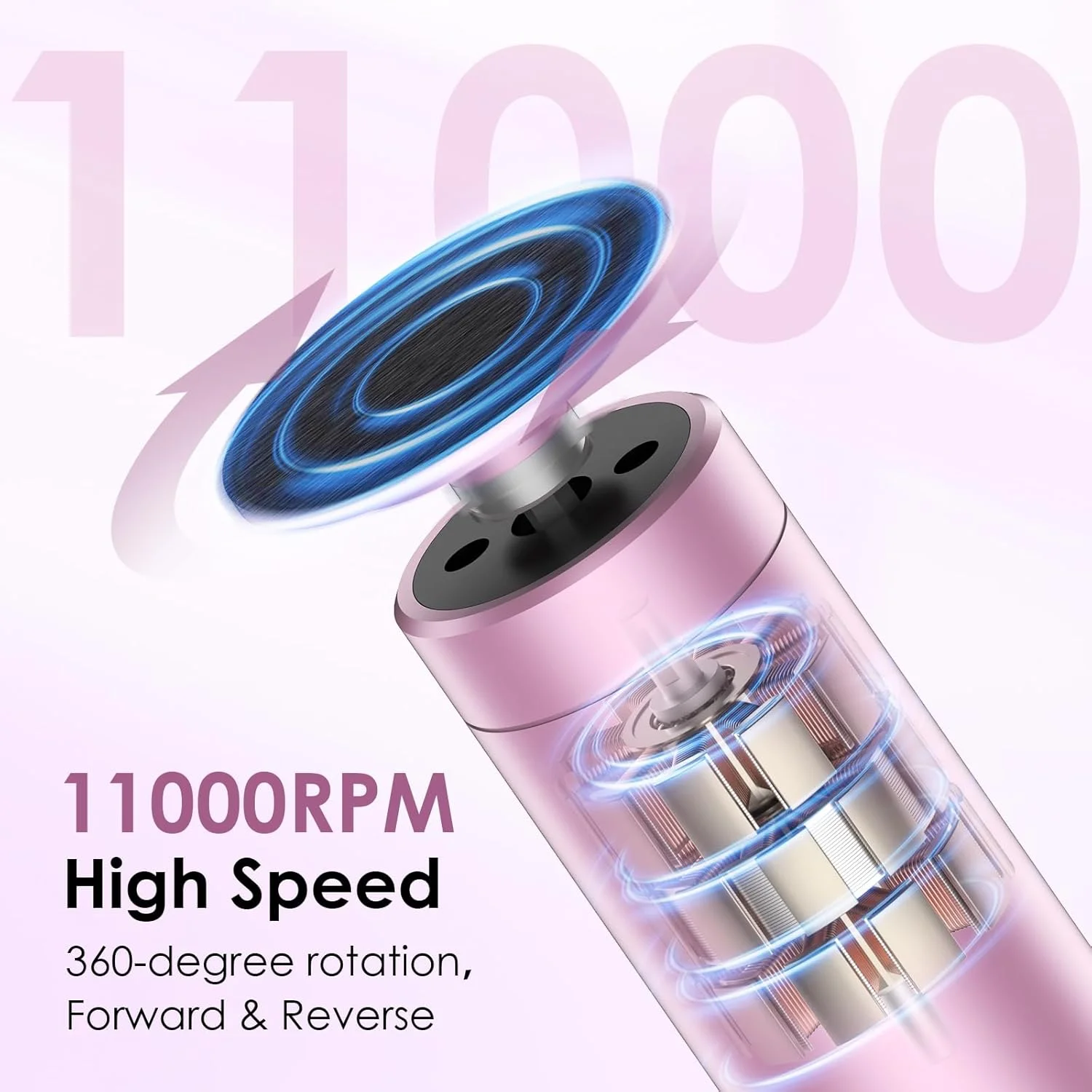 سوهان برقی پدیکور دو کاره COSICOSY برای پا و ناخن، سوهان برقی شارژی پا با 30 سری، سنگ پا برقی برای پوست سفت، 9 سرعت قابل تنظیم، ابزار پدیکور 1200 میلی آمپر ساعتی برای آقایان و بانوان، صورتی سوهان برقی پدیکور دو کاره COSICOSY برای پا و ناخن، سوهان برقی شارژی پا با 30 سری، سنگ پا برقی برای پوست سفت، 9 سرعت قابل تنظیم، ابزار پدیکور 1200 میلی آمپر ساعتی برای آقایان و بانوان، صورتی